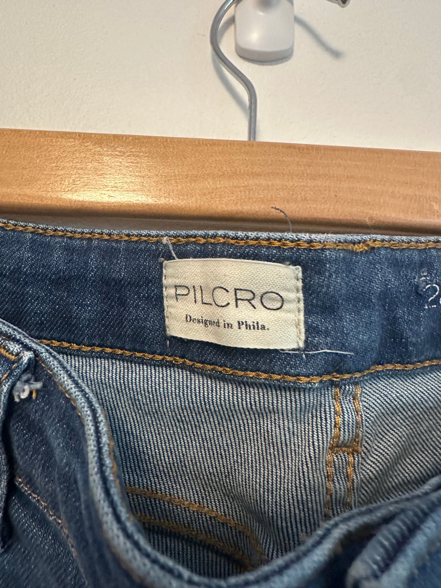 Pilcro Patch Pocket Flare Jeans | Size 28