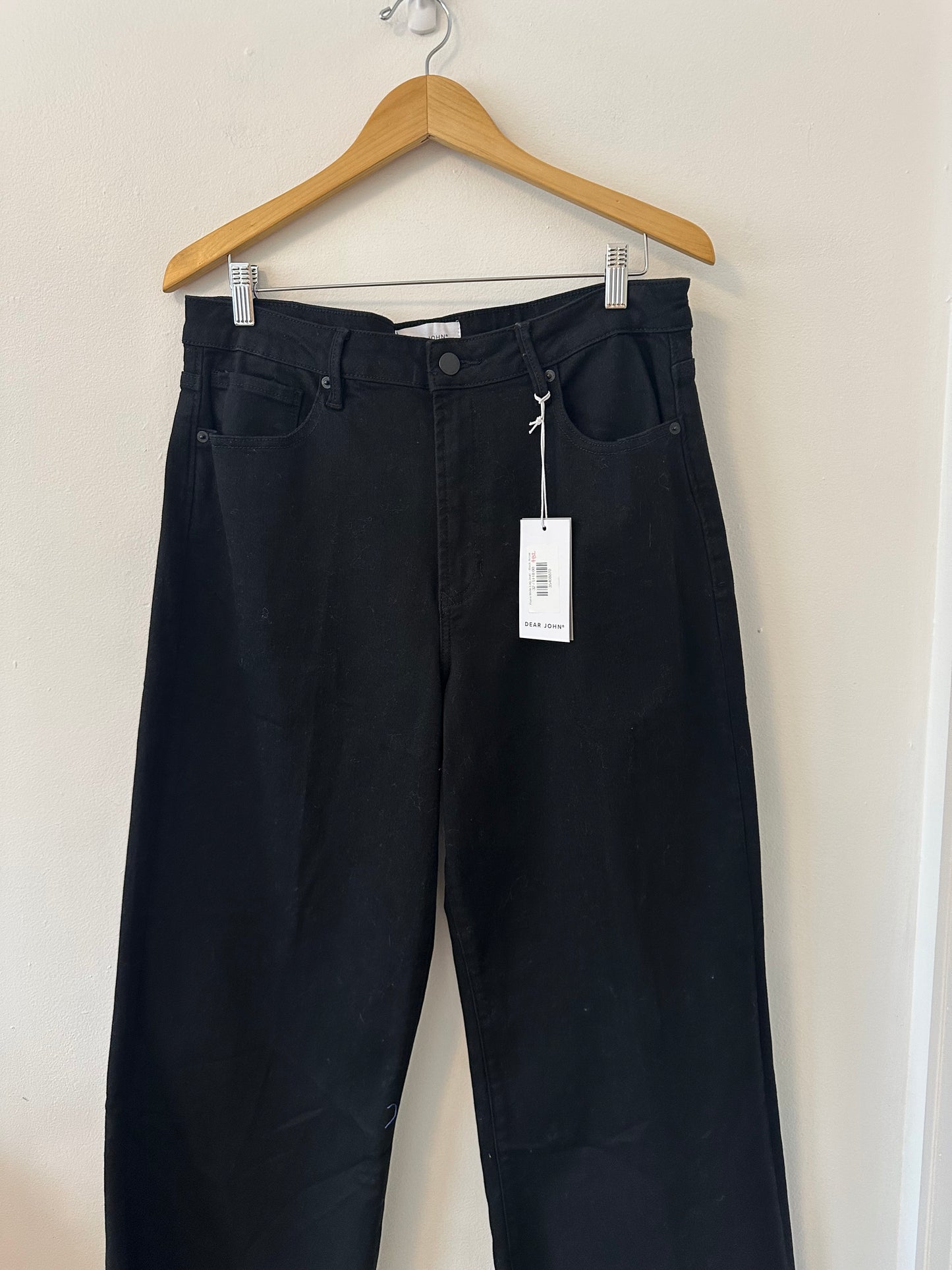 NWT Dear John Denim Fiona Wide Leg Black Jeans | Size 32