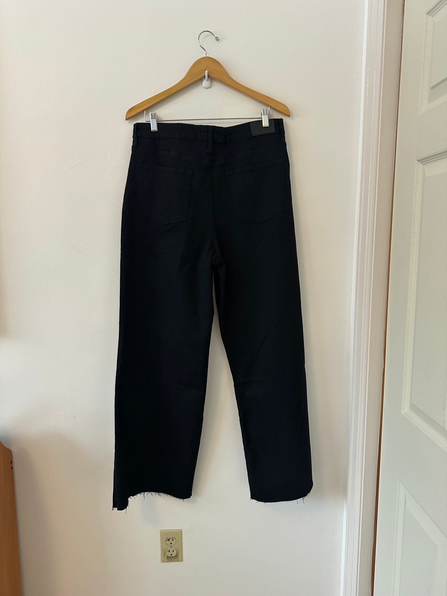 NWT Dear John Denim Fiona Wide Leg Black Jeans | Size 32