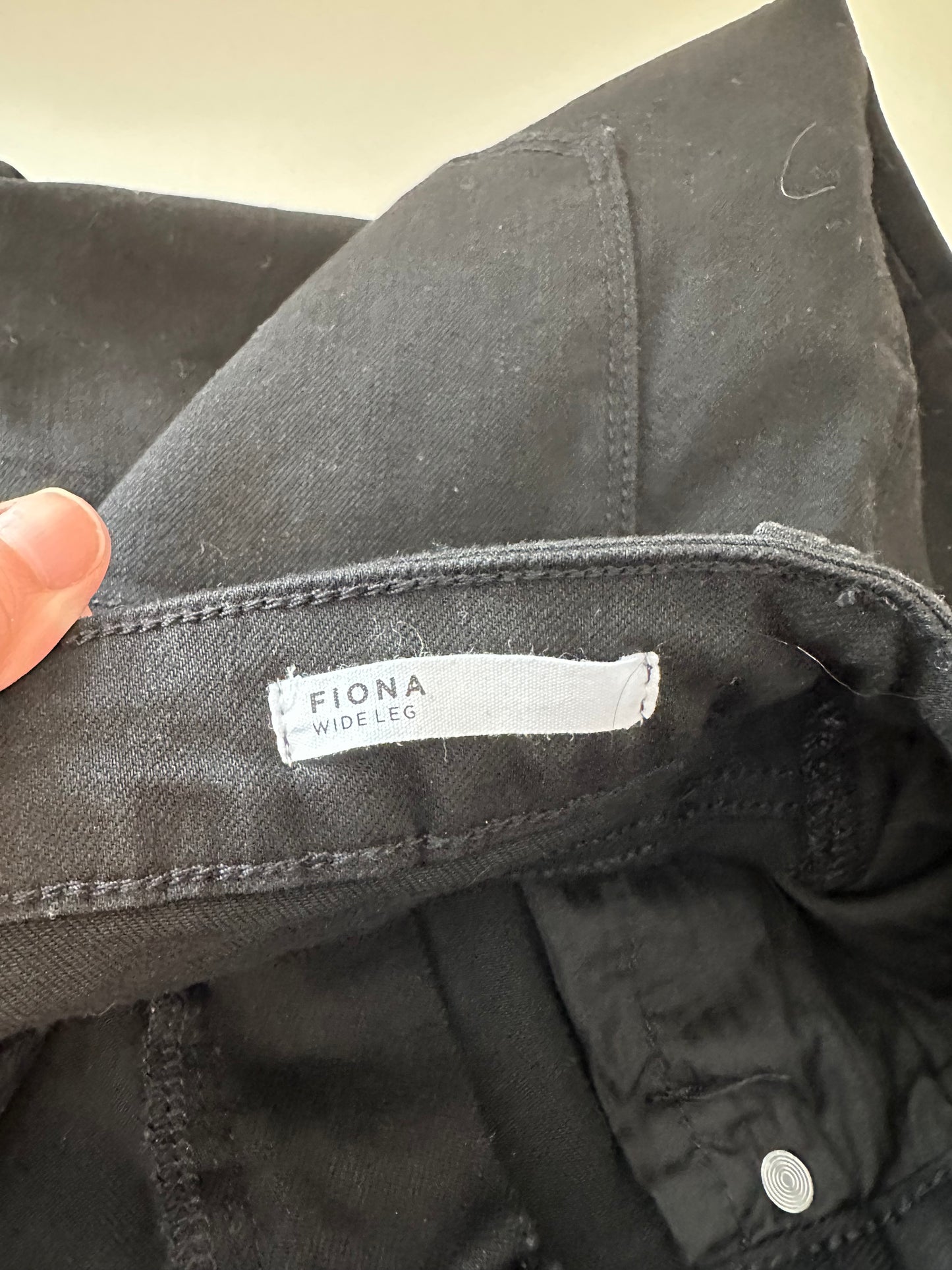 NWT Dear John Denim Fiona Wide Leg Black Jeans | Size 32