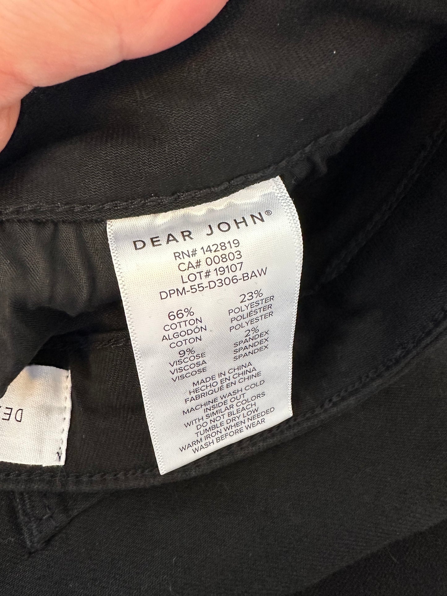 NWT Dear John Denim Fiona Wide Leg Black Jeans | Size 32