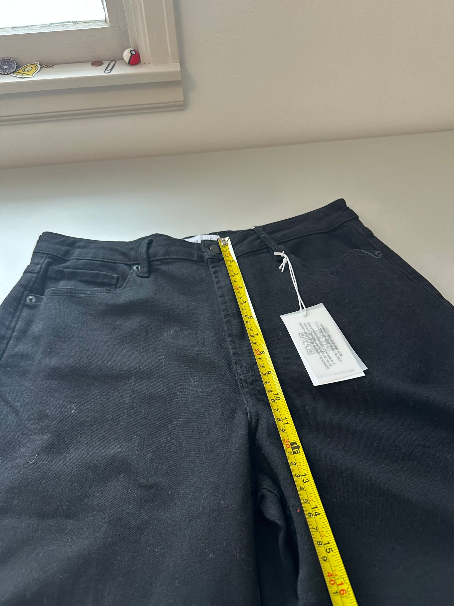NWT Dear John Denim Fiona Wide Leg Black Jeans | Size 32