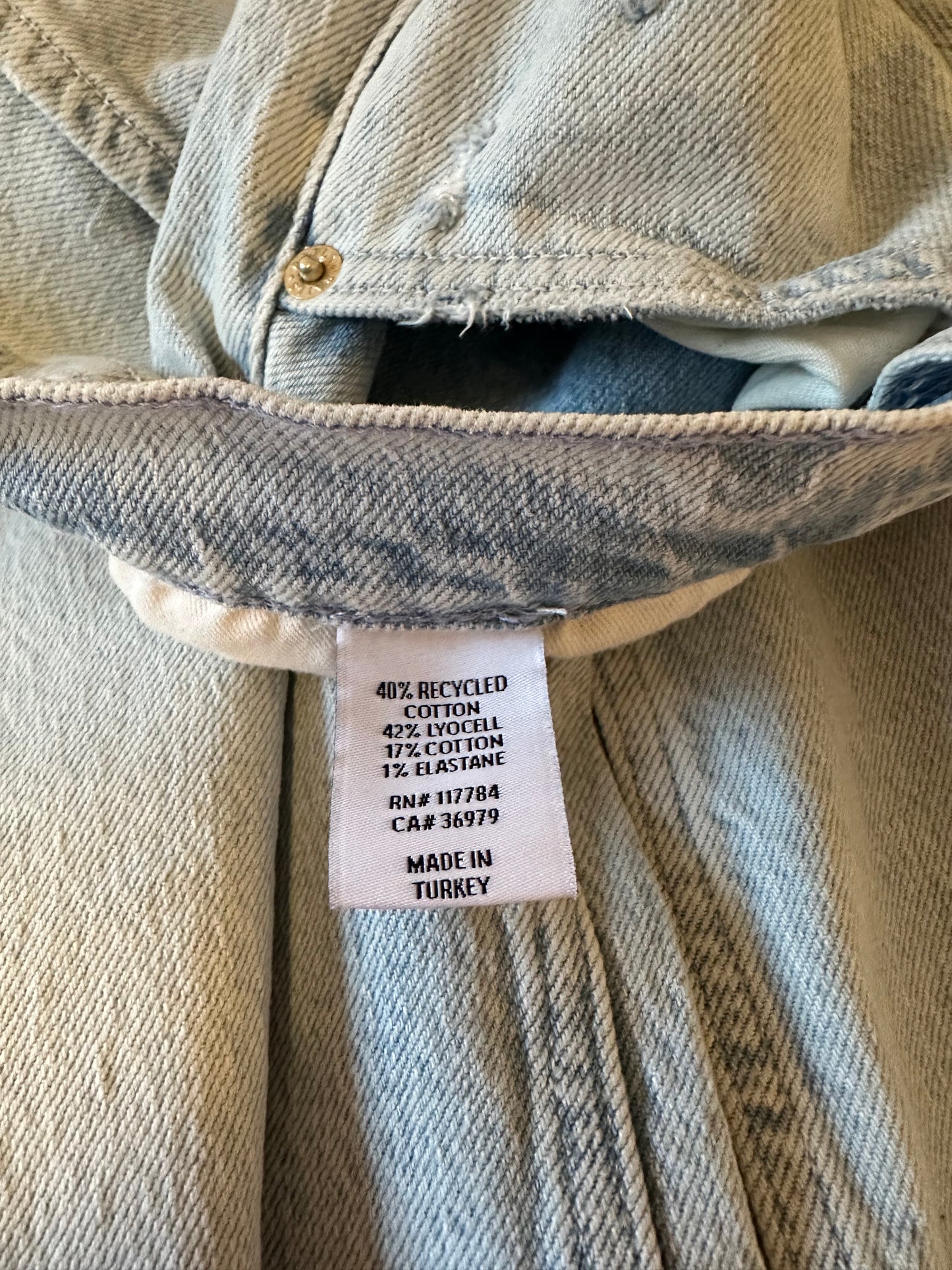 Rails The Getty Crop High Rise Wide Leg Jeans in Light Wash Blue | Size 30