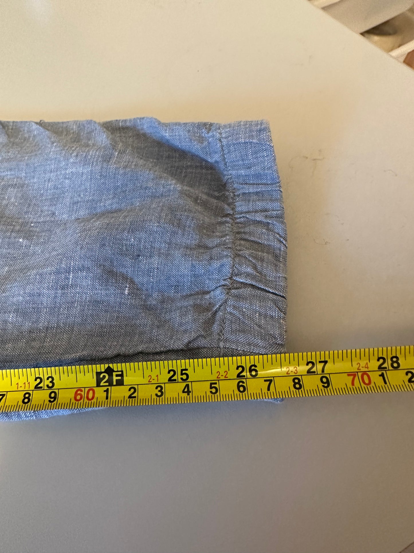 Athleta Cabo Blue Linen Jogger Pants | Size 6