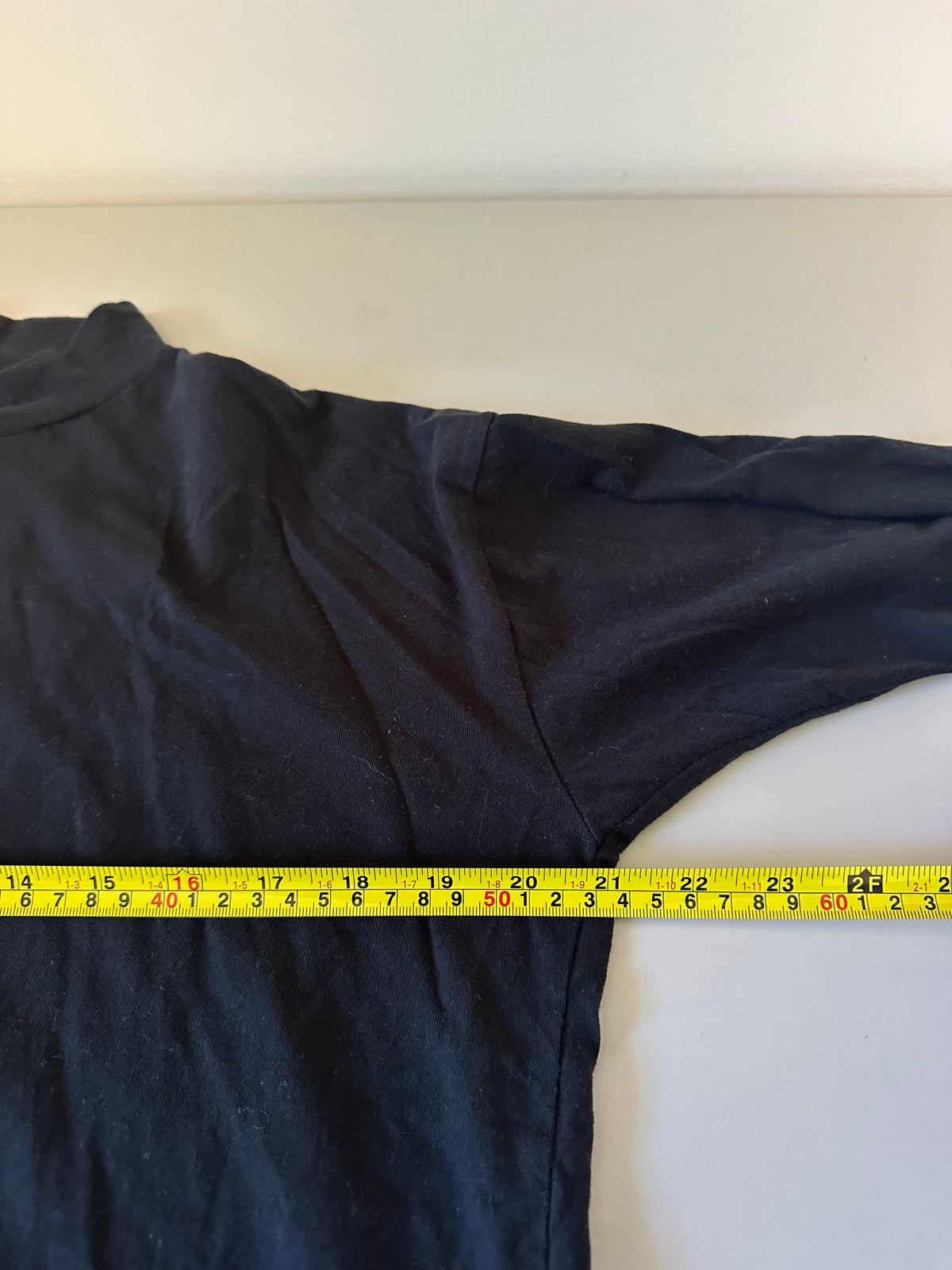 Everlane Black Cotton Mock Neck Long Sleeve Boxy Relaxed Top | Size Medium