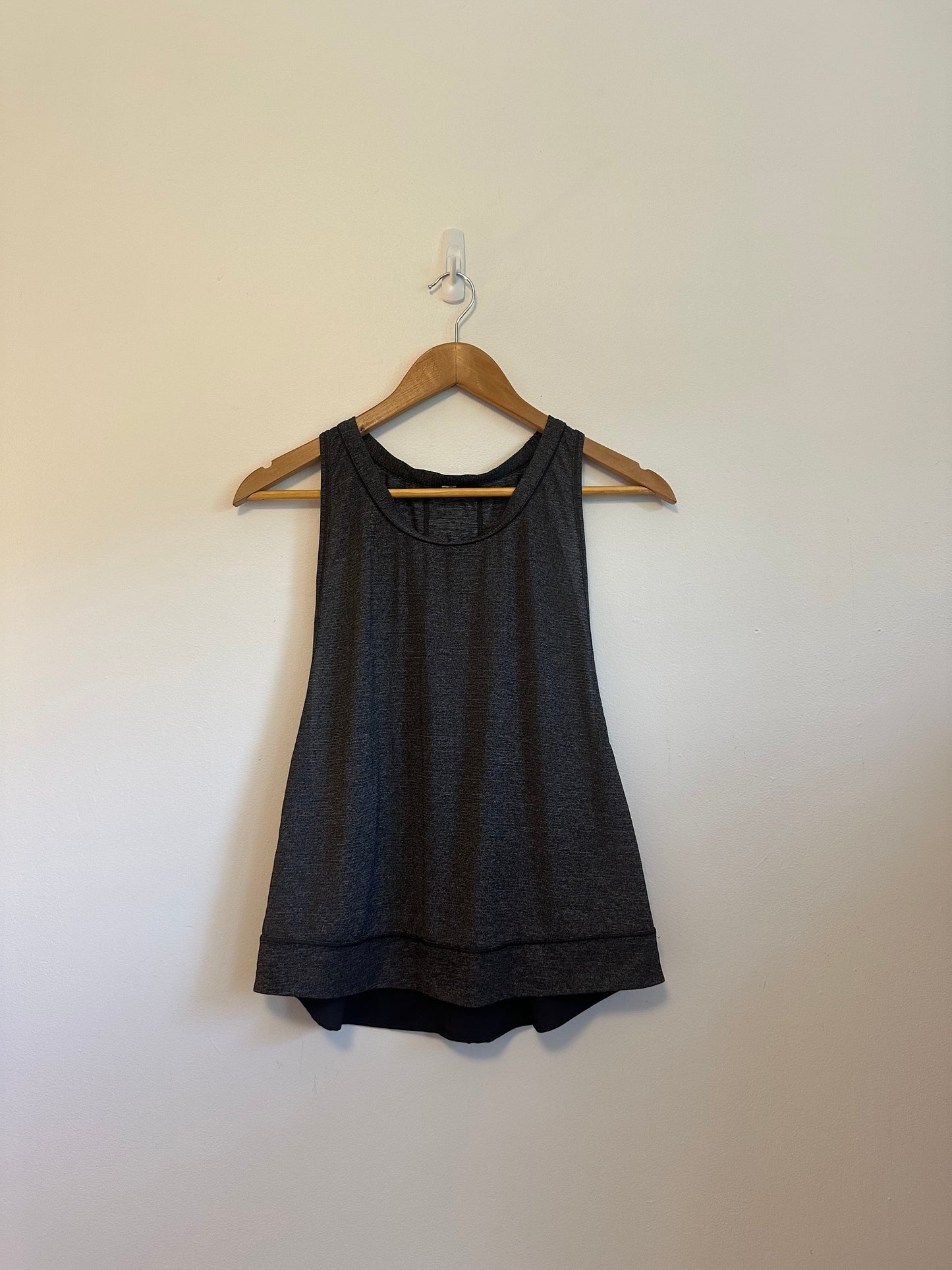 Lululemon Heathered Gray Space Dye Racerback Tank Top