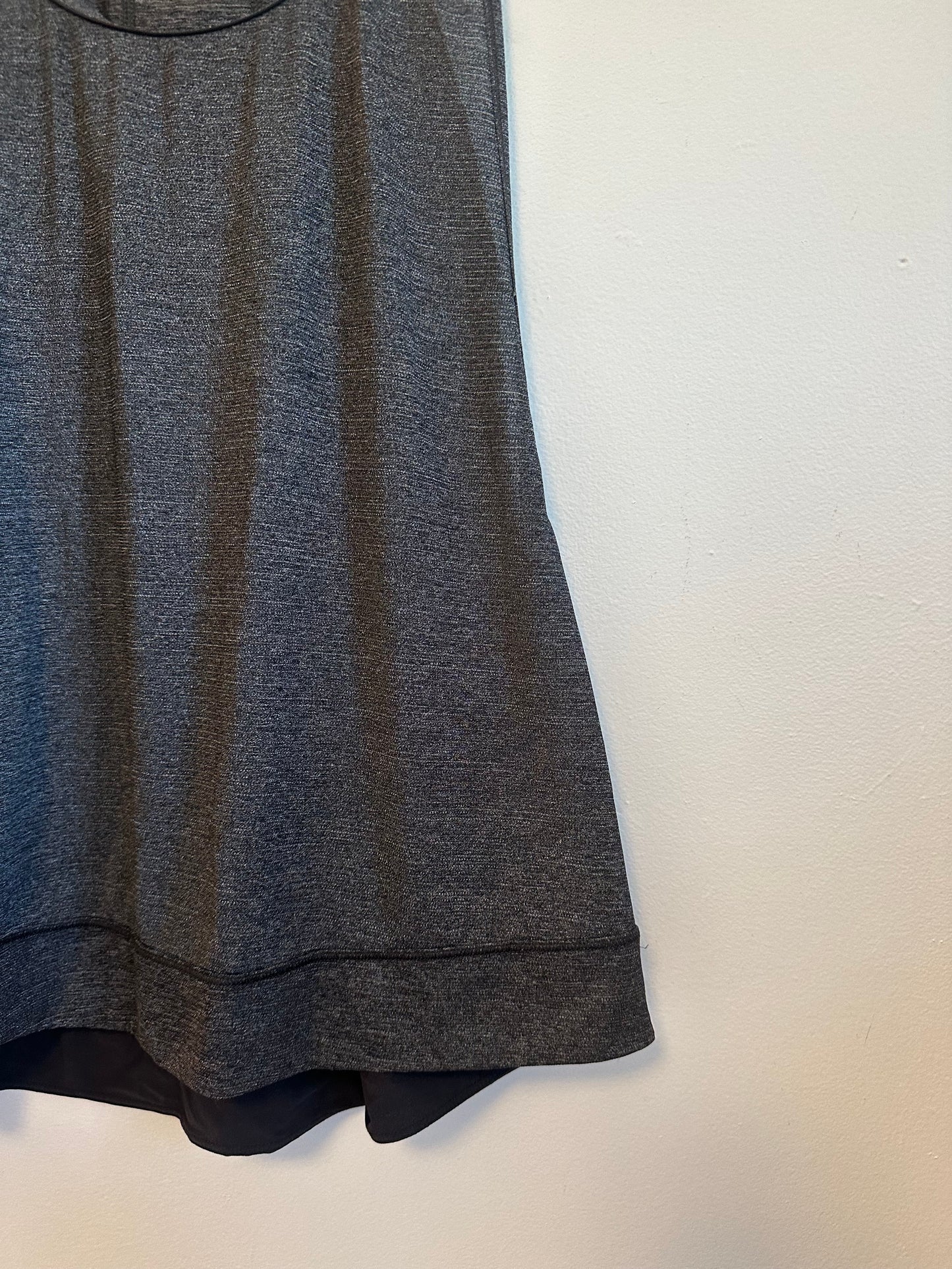 Lululemon Heathered Gray Space Dye Racerback Tank Top