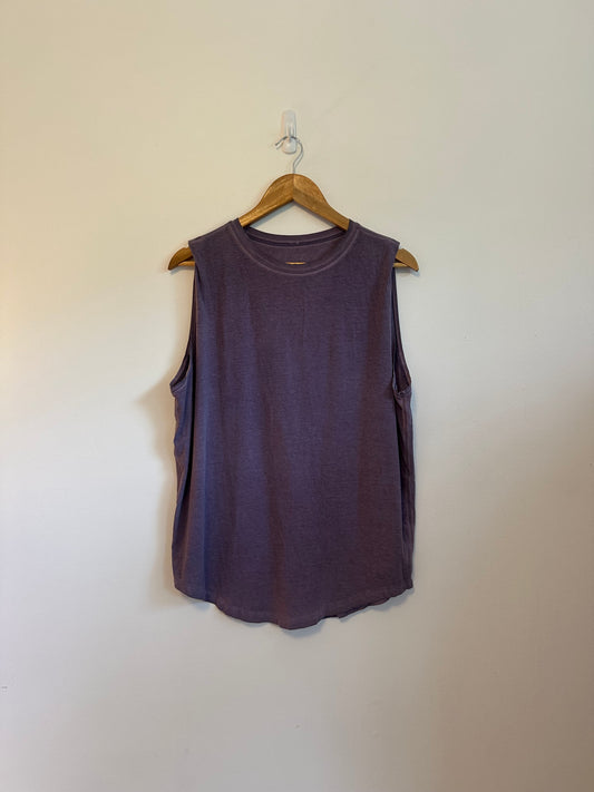 Lululemon All Yours Purple Sleeveless Muscle Tank Top