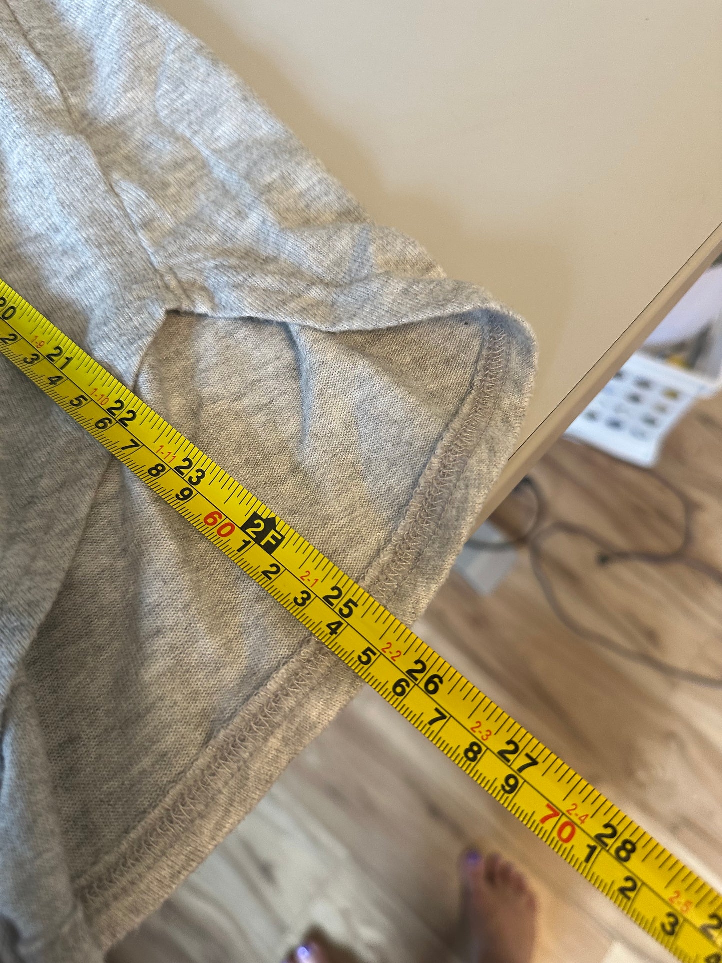 Lucky Brand Heather Gray V-Neck Long Sleeve Top | Size Large