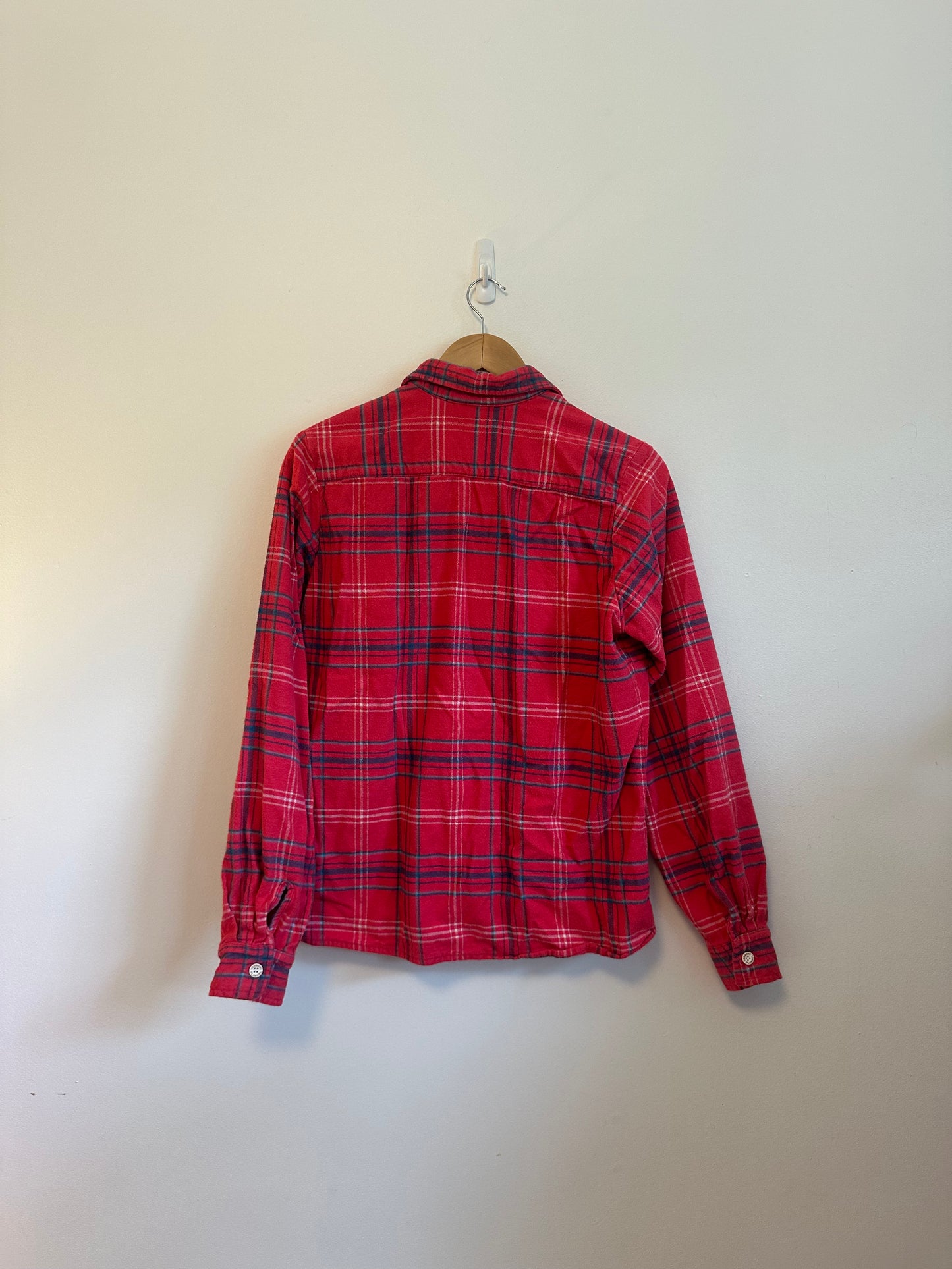 Vermont Flannel Company Red Plaid Button Down Flannel Shirt | Size Large