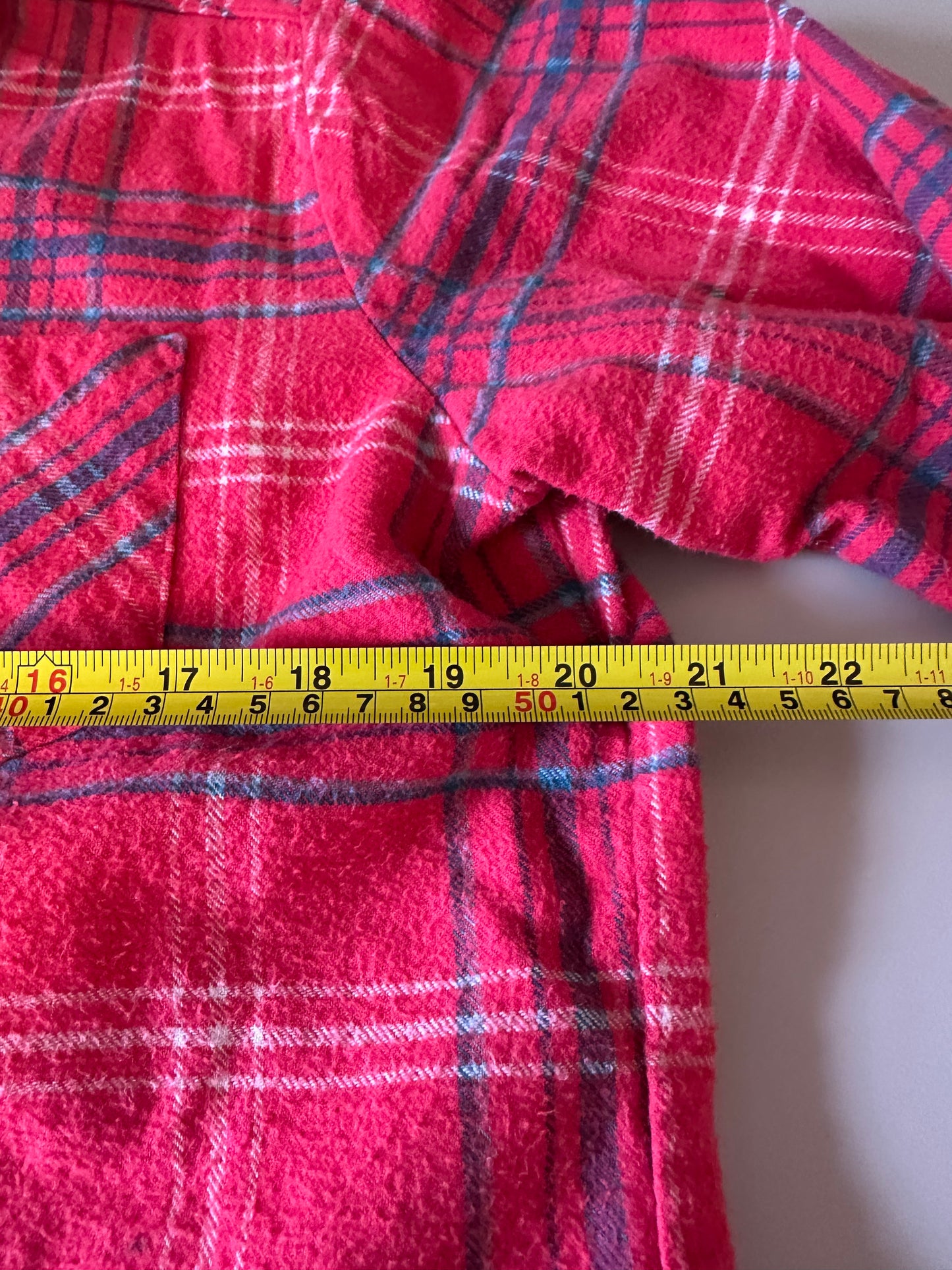 Vermont Flannel Company Red Plaid Button Down Flannel Shirt | Size Large
