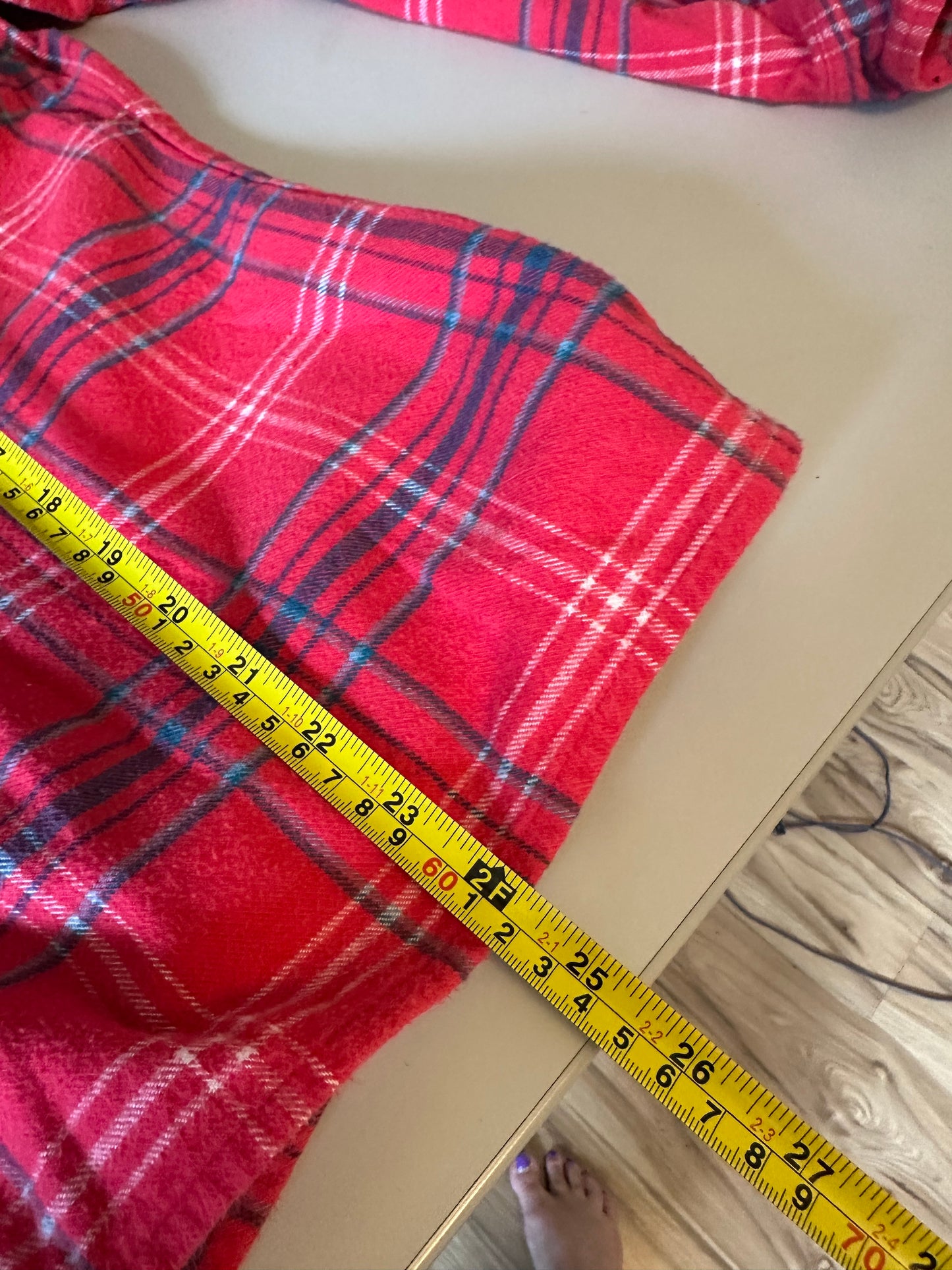 Vermont Flannel Company Red Plaid Button Down Flannel Shirt | Size Large