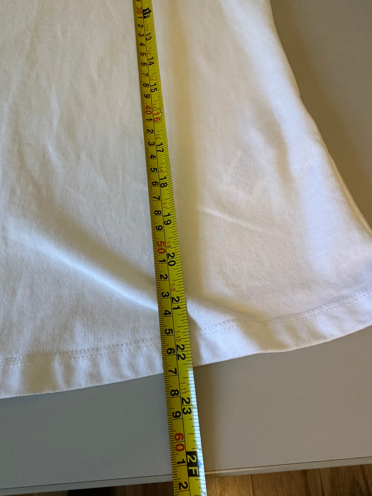 English Factory White Puff Short Sleeve Cotton Crew Neck T-Shirt | Size Medium