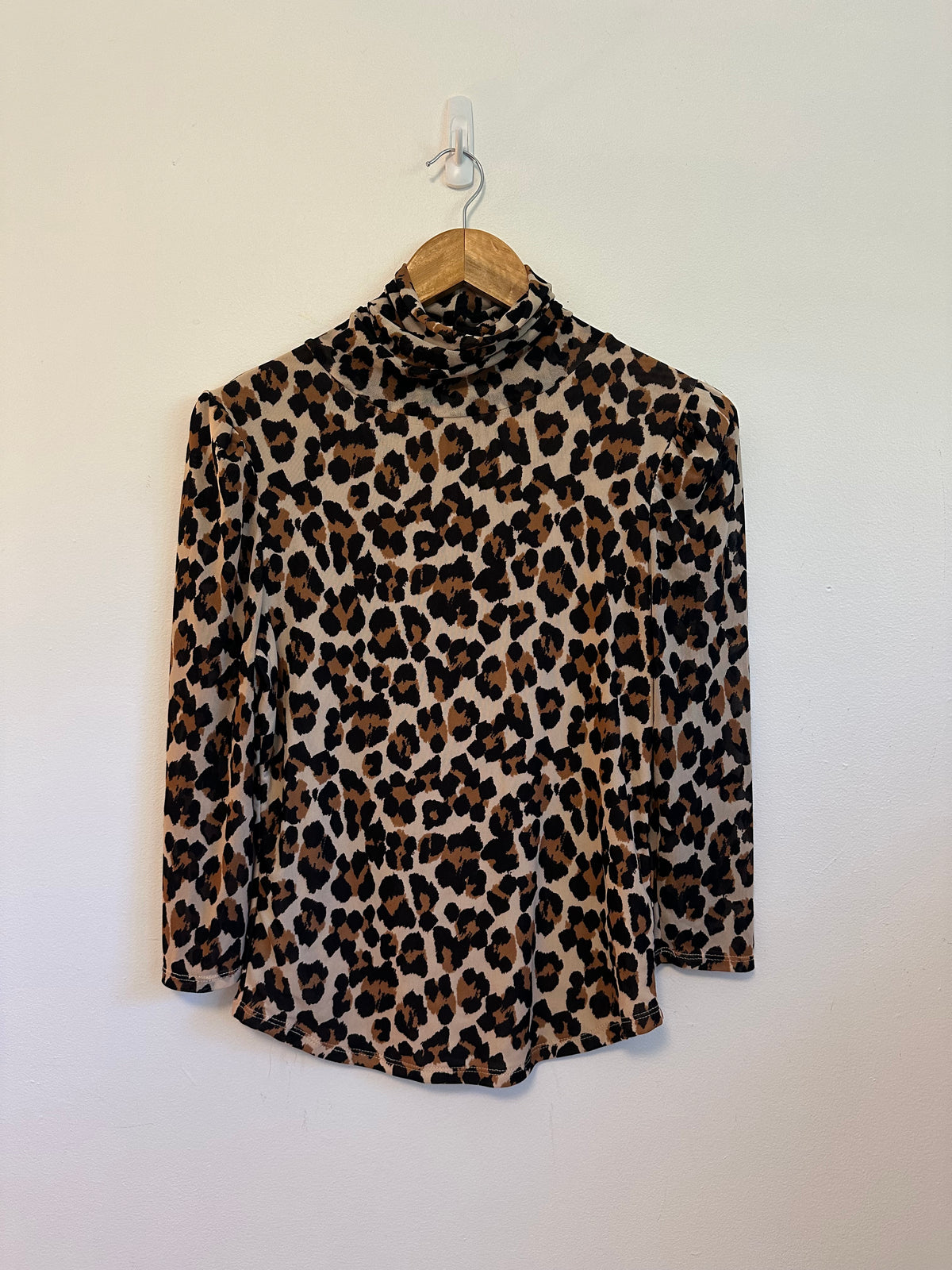 Free People Gather Tee in Leopard Combo | Size Medium