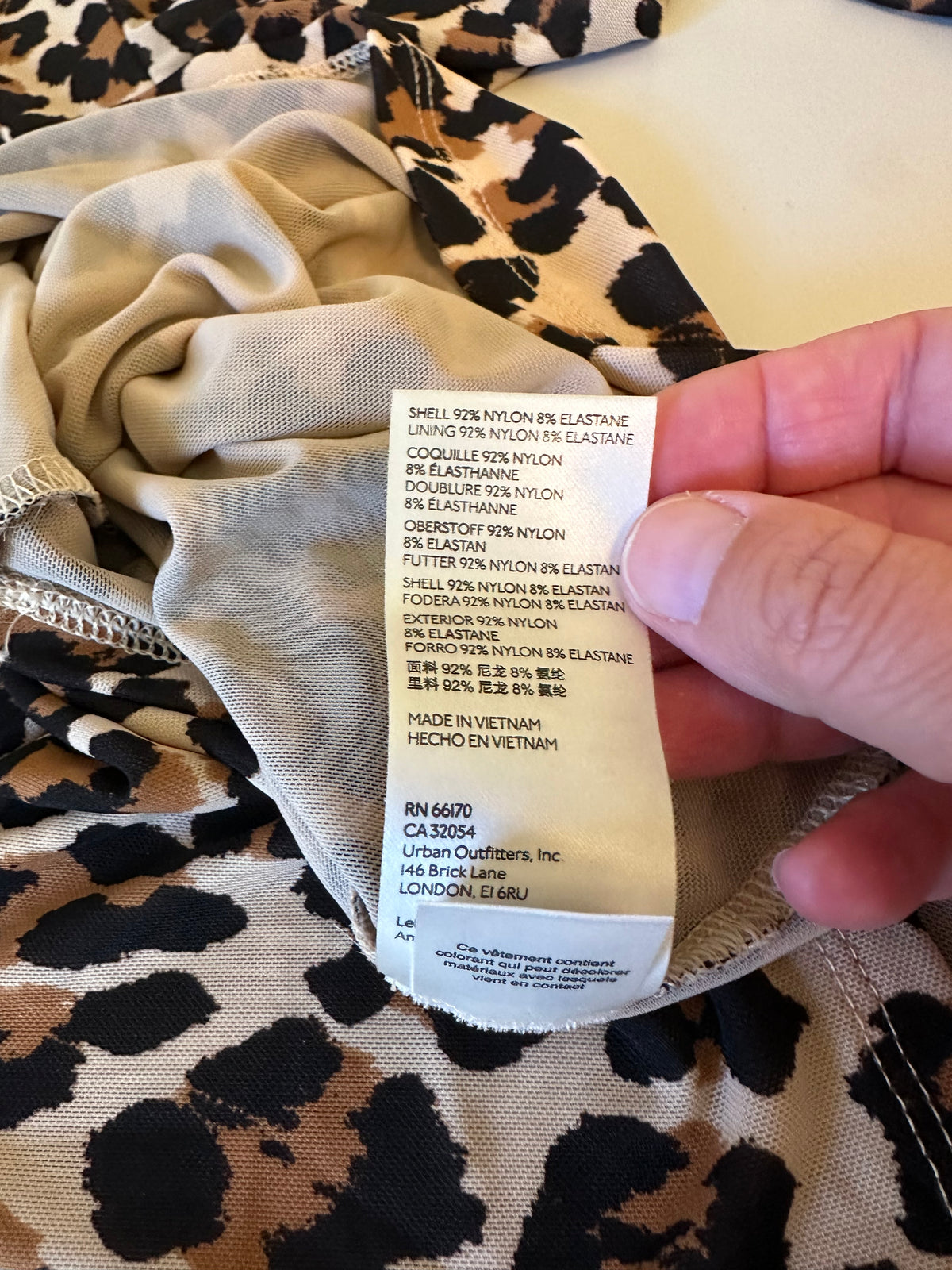 Free People Gather Tee in Leopard Combo | Size Medium