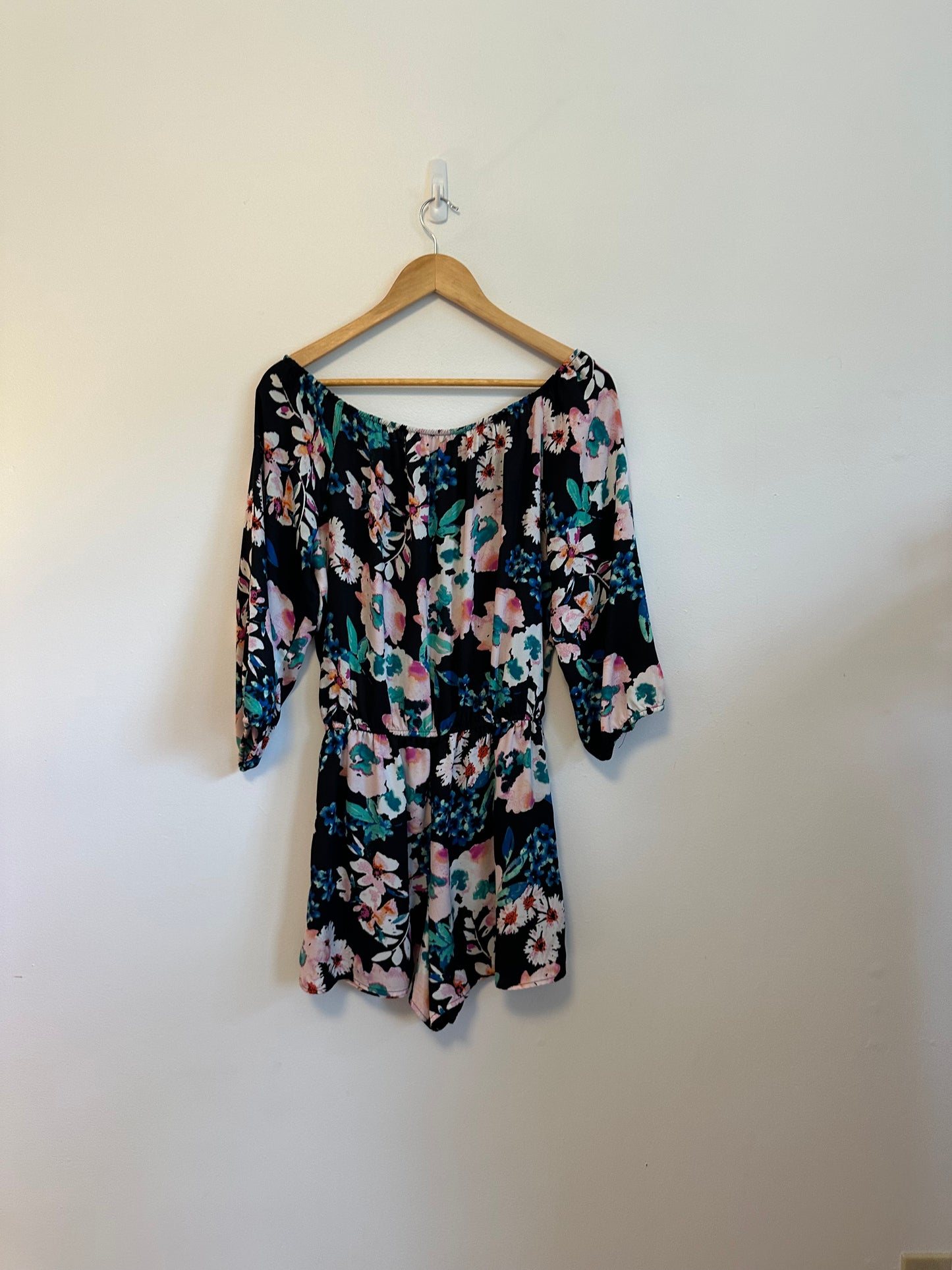 Love Ady Floral Off the Shoulder Romper