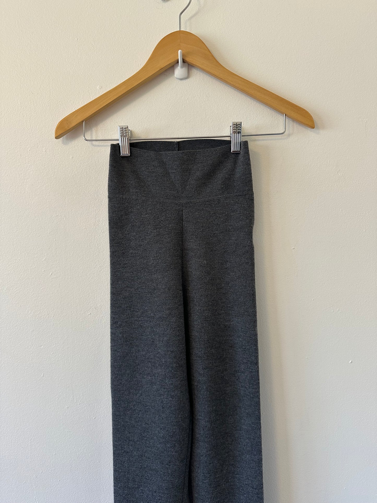 White + Warren Superfine Merino Zip Legging in Charcoal Gray | Size XS