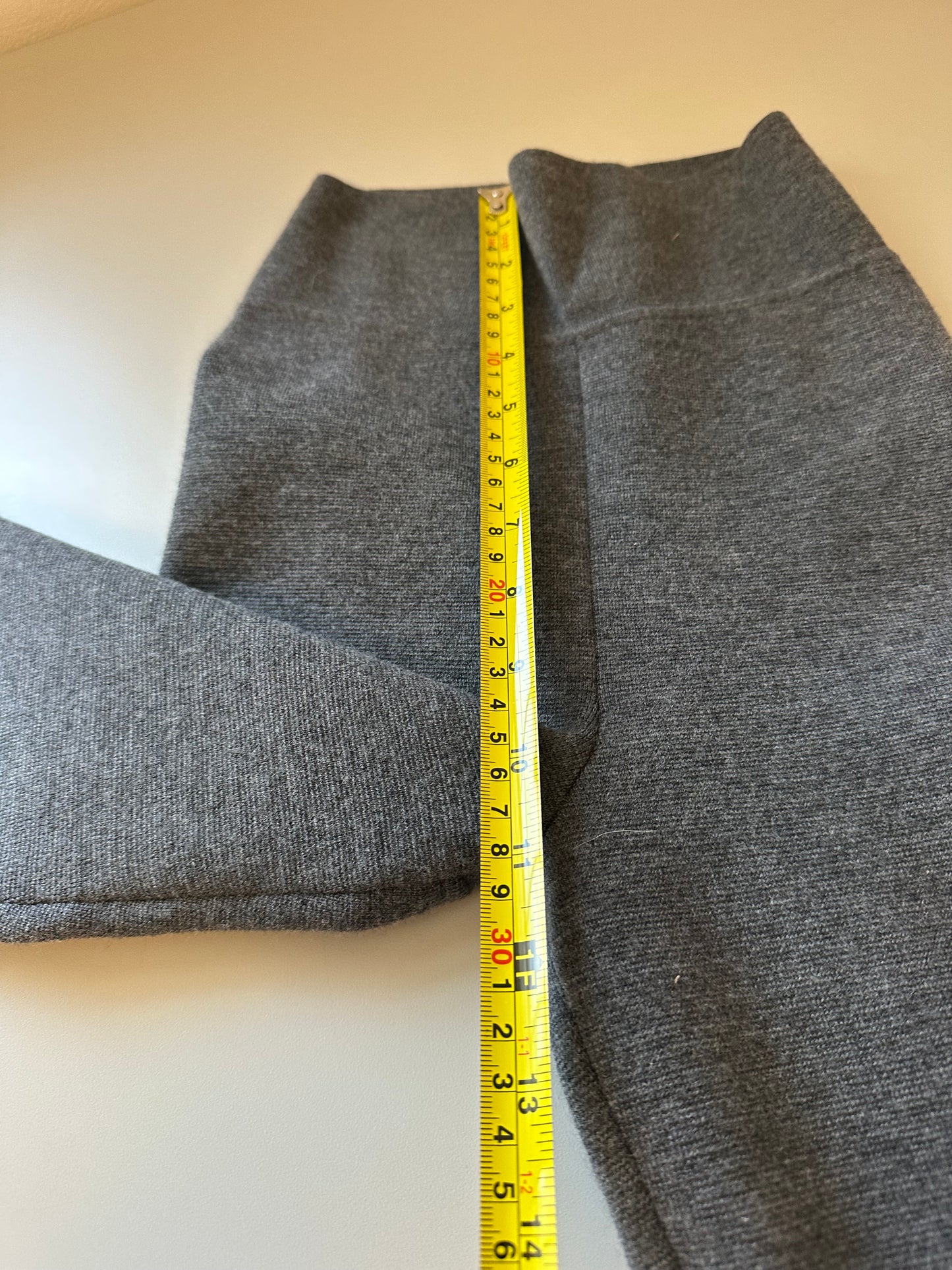 White + Warren Superfine Merino Zip Legging in Charcoal Gray | Size XS