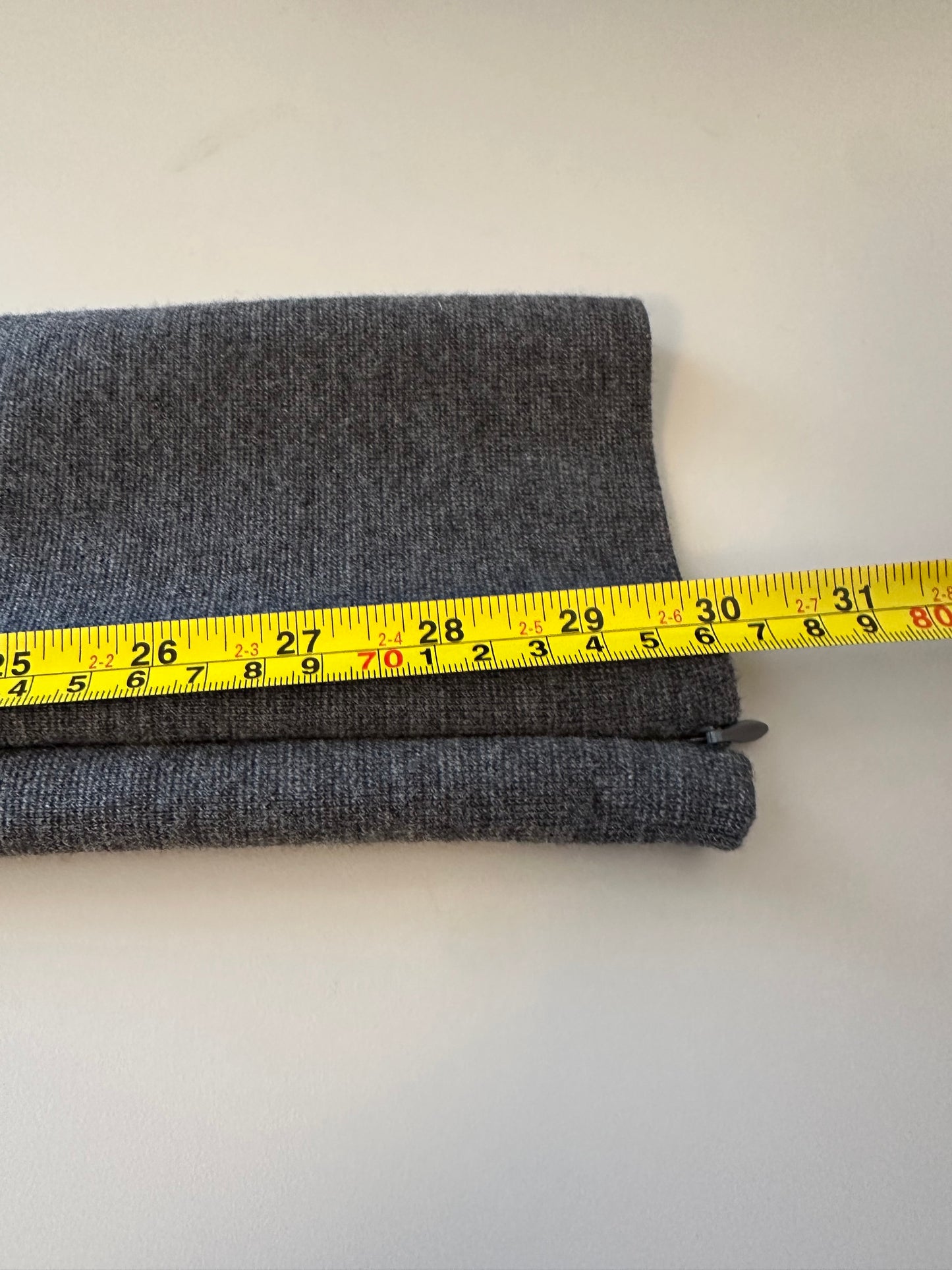 White + Warren Superfine Merino Zip Legging in Charcoal Gray | Size XS