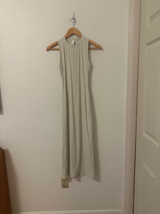 Lululemon All Aligned Ribbed Midi Dress in Bone | Size 0