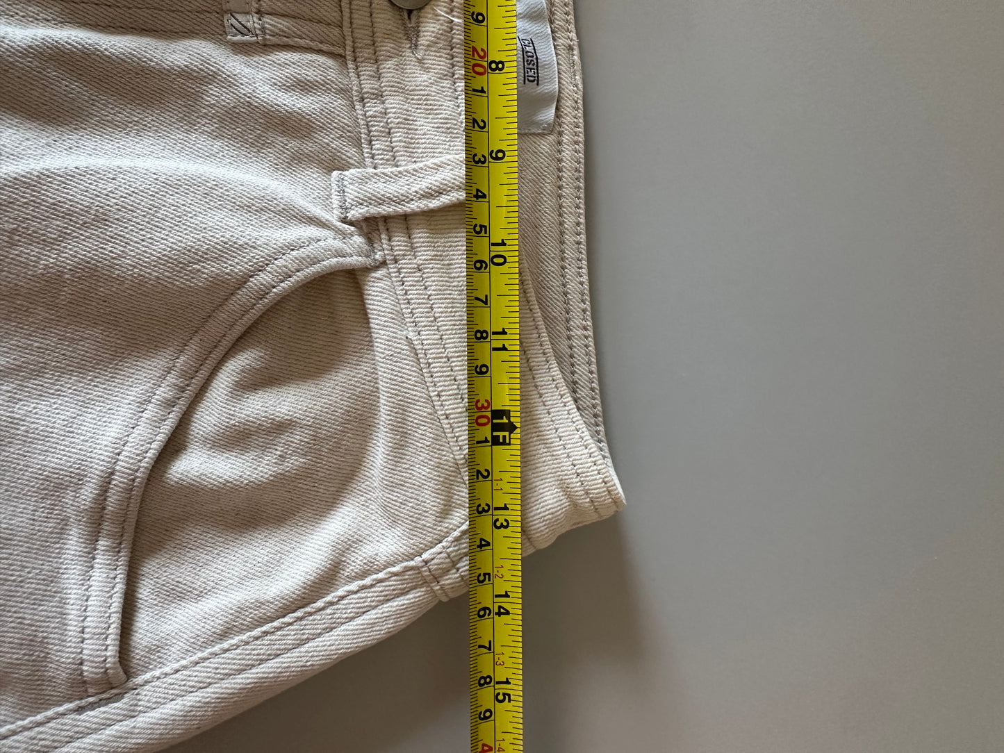 Closed Cream Carpenter Wide Leg Jeans | Size 26