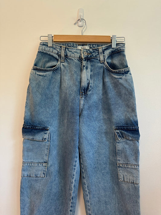 Forever 21 High Rise Cargo Utility Jogger Jeans | Size 26