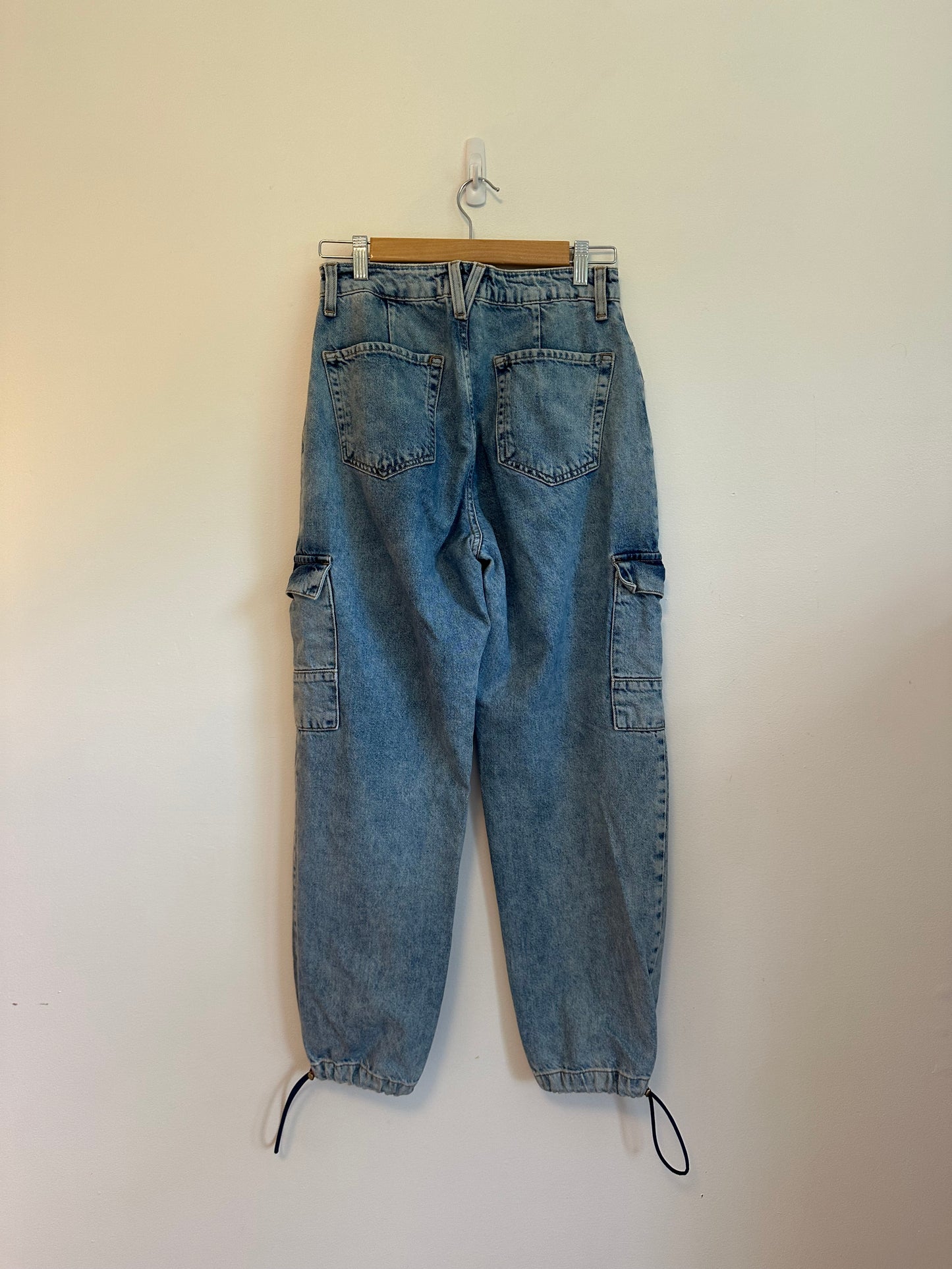 Forever 21 High Rise Cargo Utility Jogger Jeans | Size 26