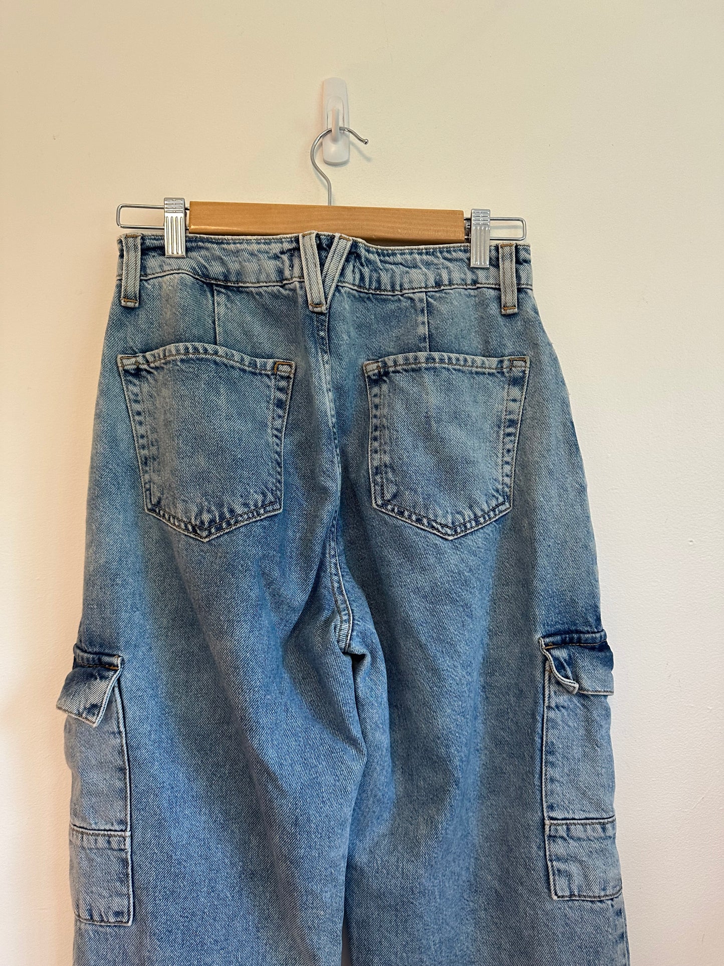 Forever 21 High Rise Cargo Utility Jogger Jeans | Size 26