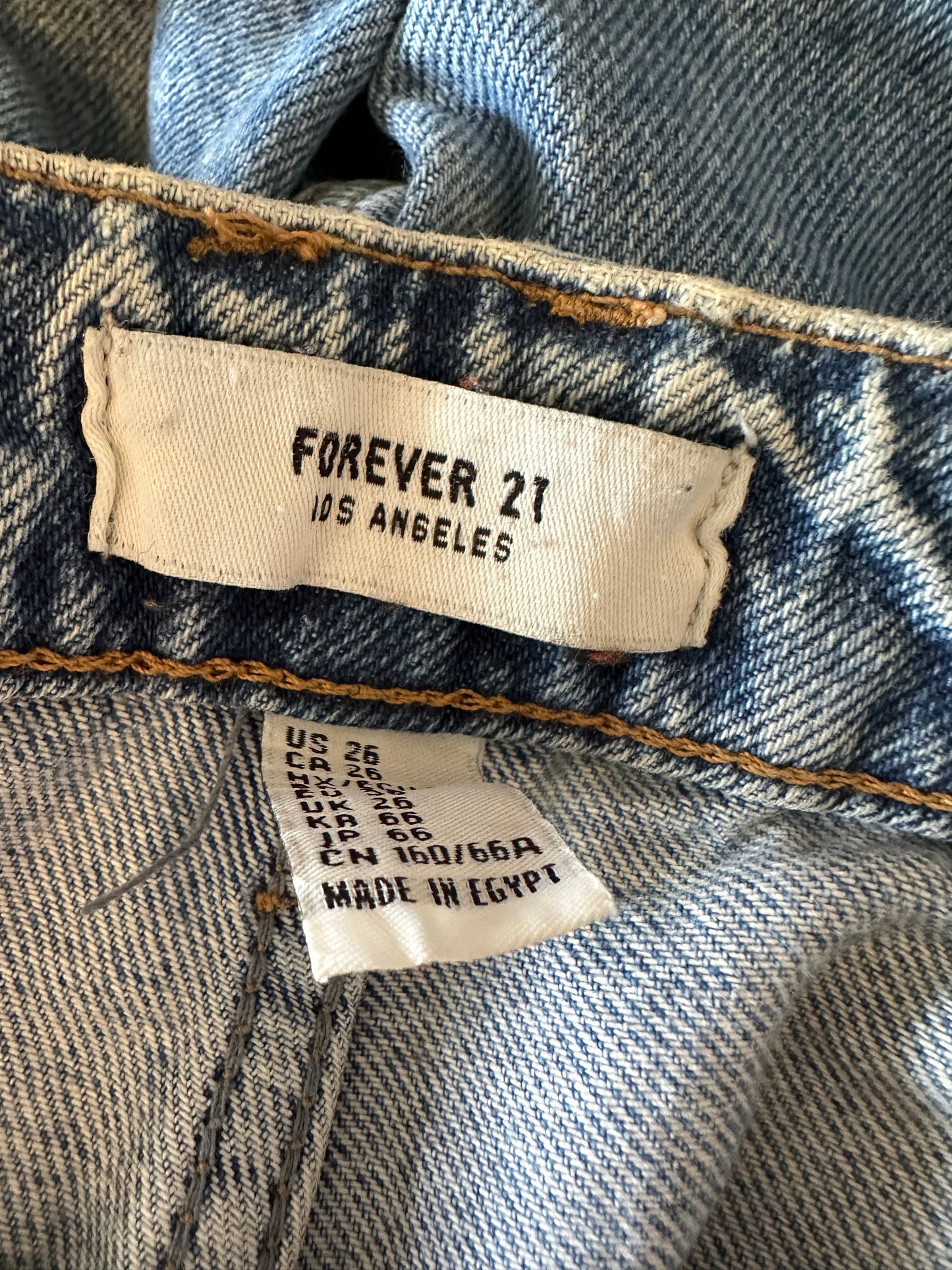 Forever 21 High Rise Cargo Utility Jogger Jeans | Size 26