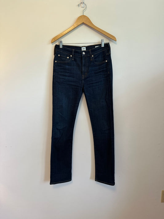 Edwin Elin Straight Leg Dark Indigo Wash Jeans | Size 26