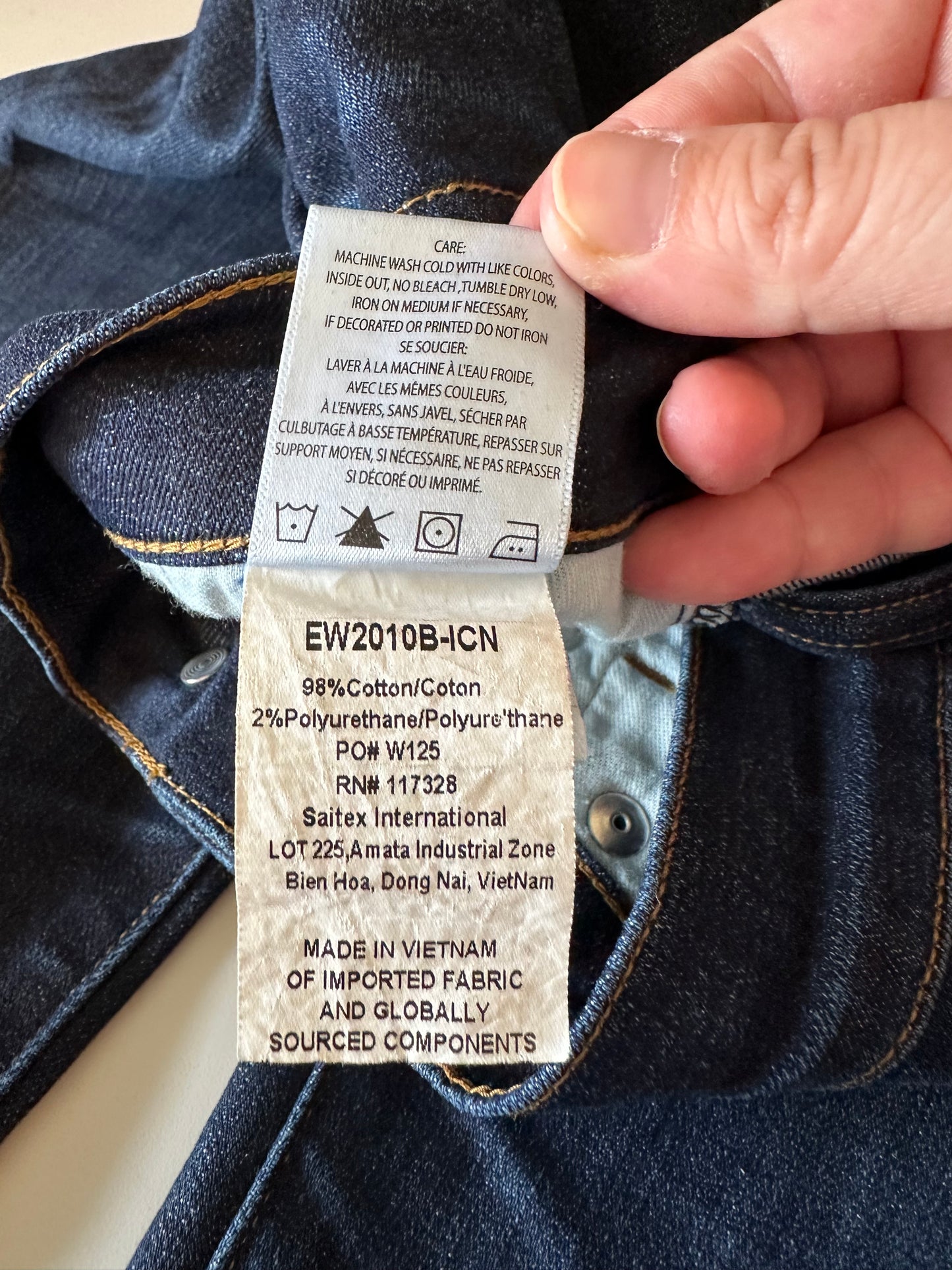 Edwin Elin Straight Leg Dark Indigo Wash Jeans | Size 26