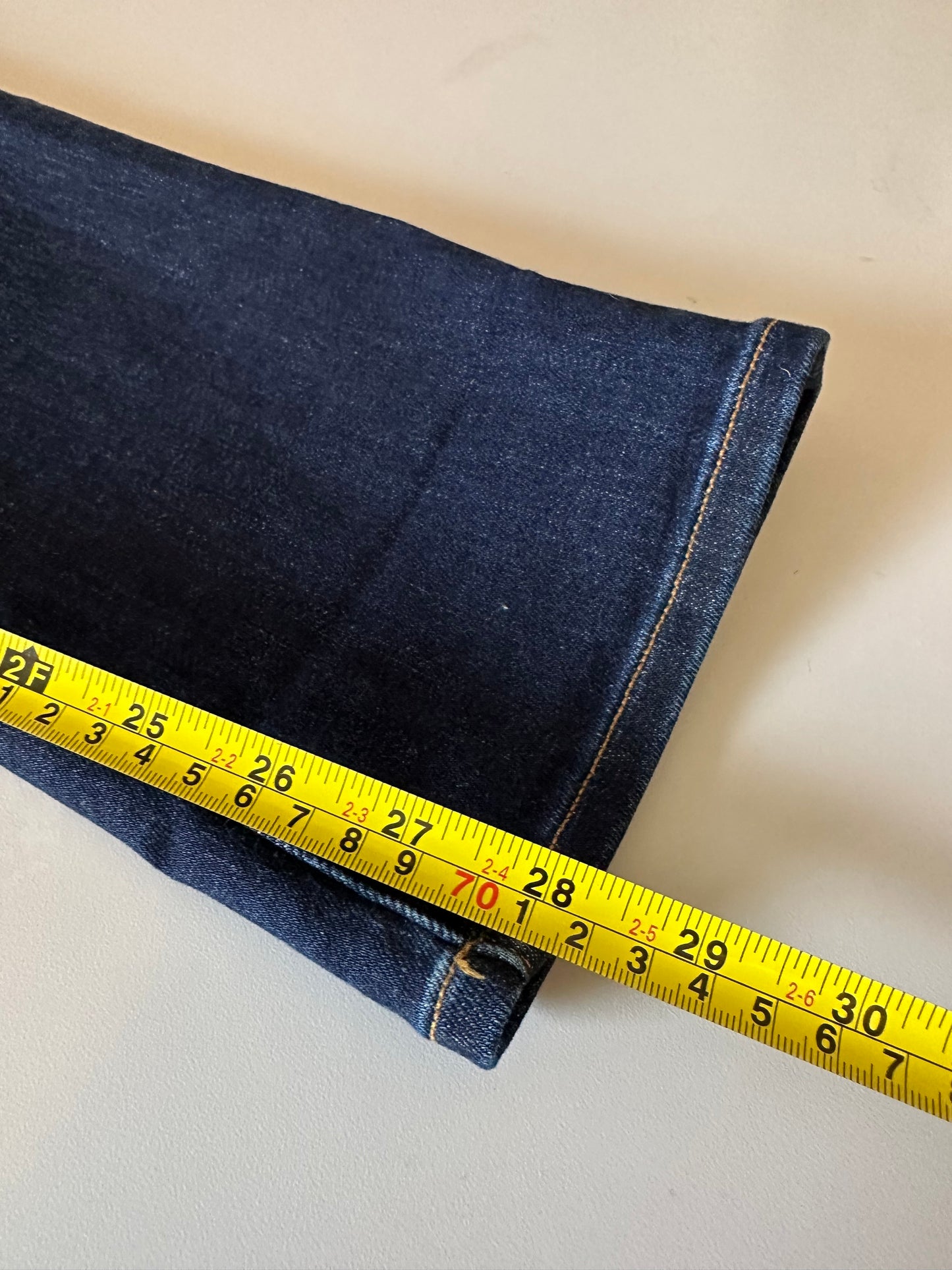 Edwin Elin Straight Leg Dark Indigo Wash Jeans | Size 26