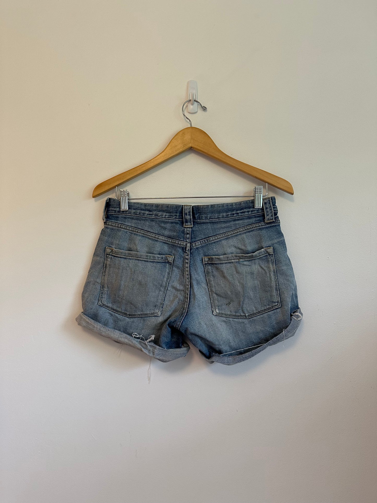 J. Crew Medium Wash Stretch Denim Cutoff Shorts | Size 2
