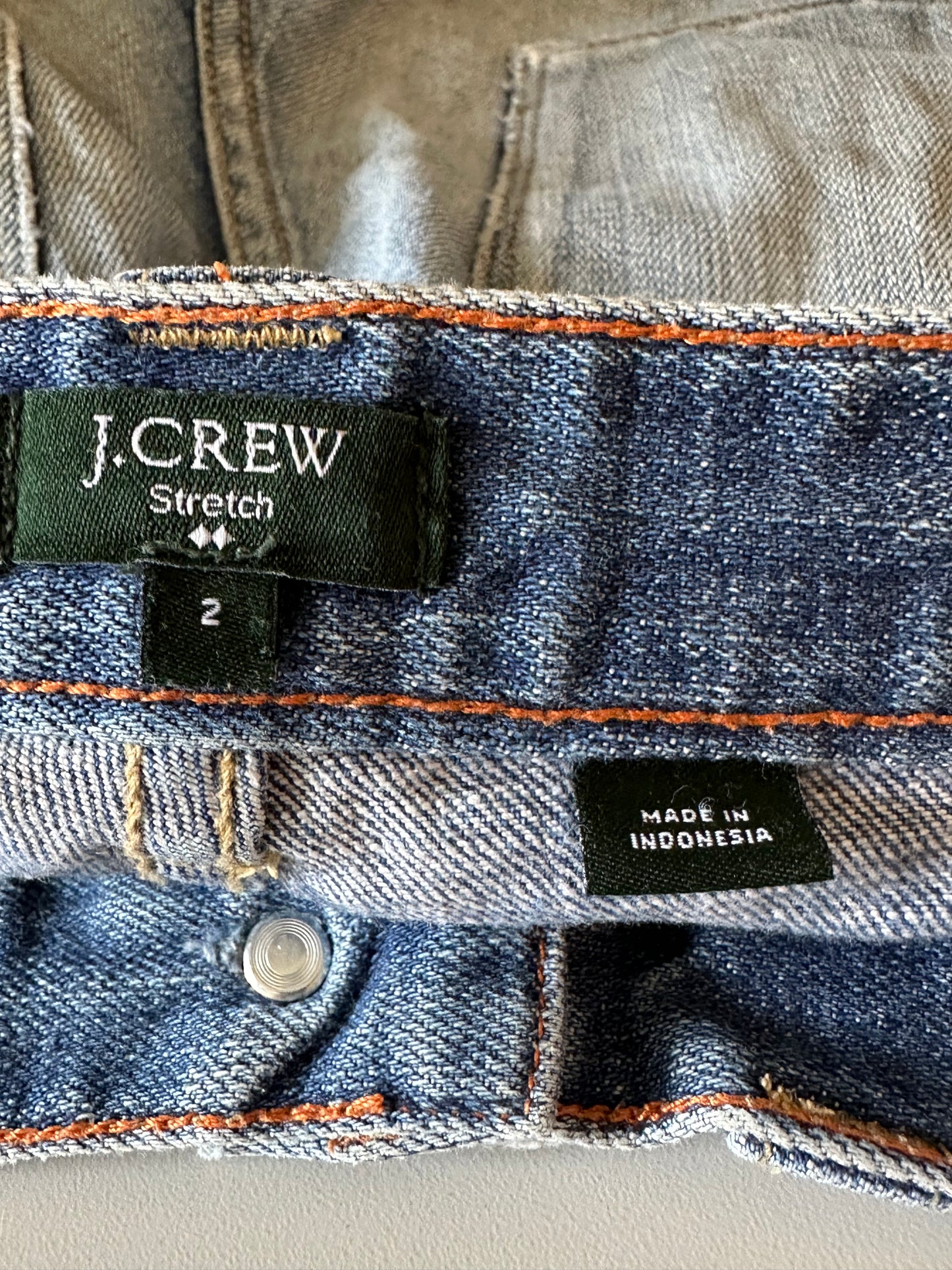 J. Crew Medium Wash Stretch Denim Cutoff Shorts | Size 2