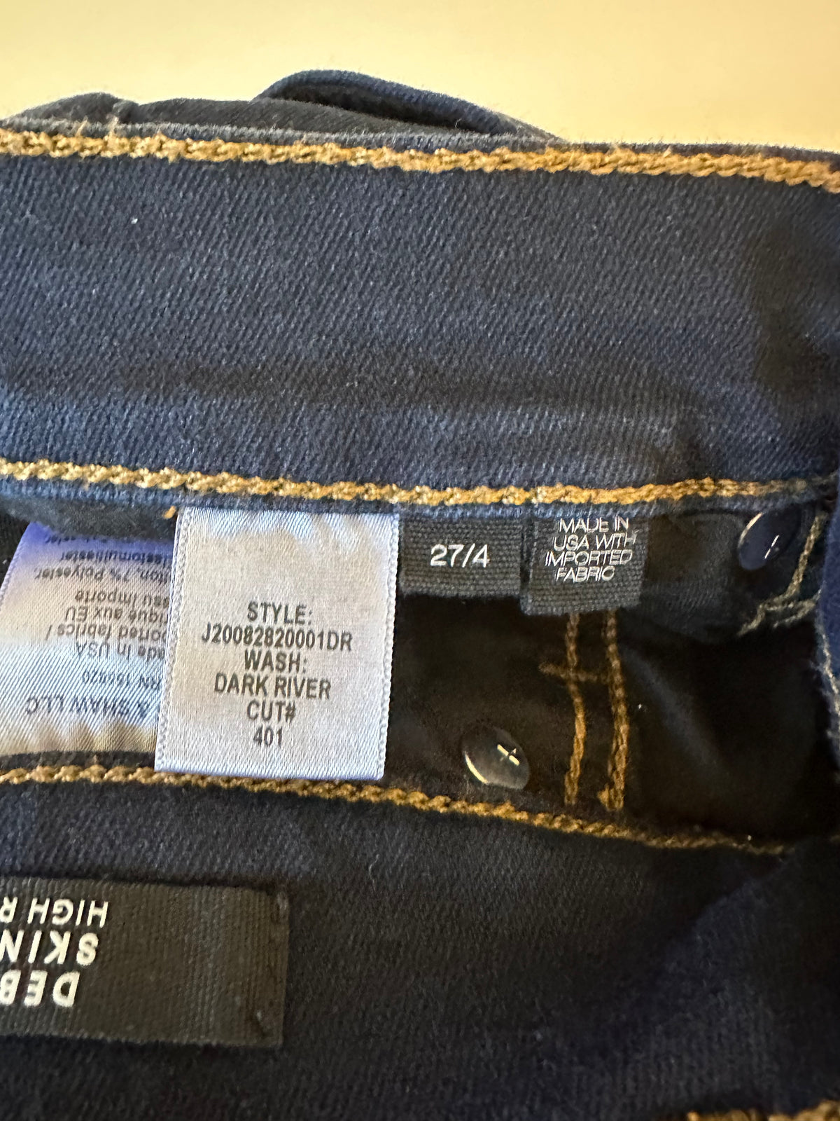Veronica Beard Debbie High Rise Skinny Jeans in Dark River | Size 27