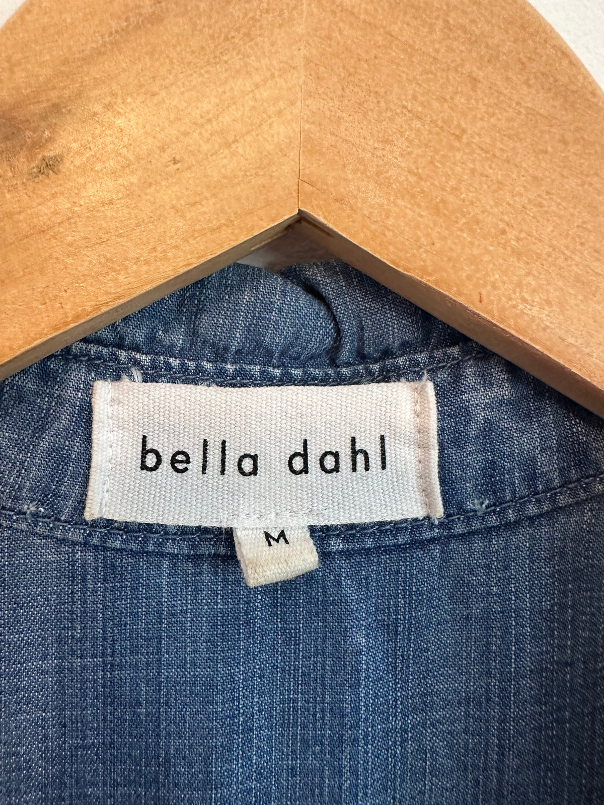 Bella Dahl Blue Tencel Sleeveless Shift Dress | Size Medium