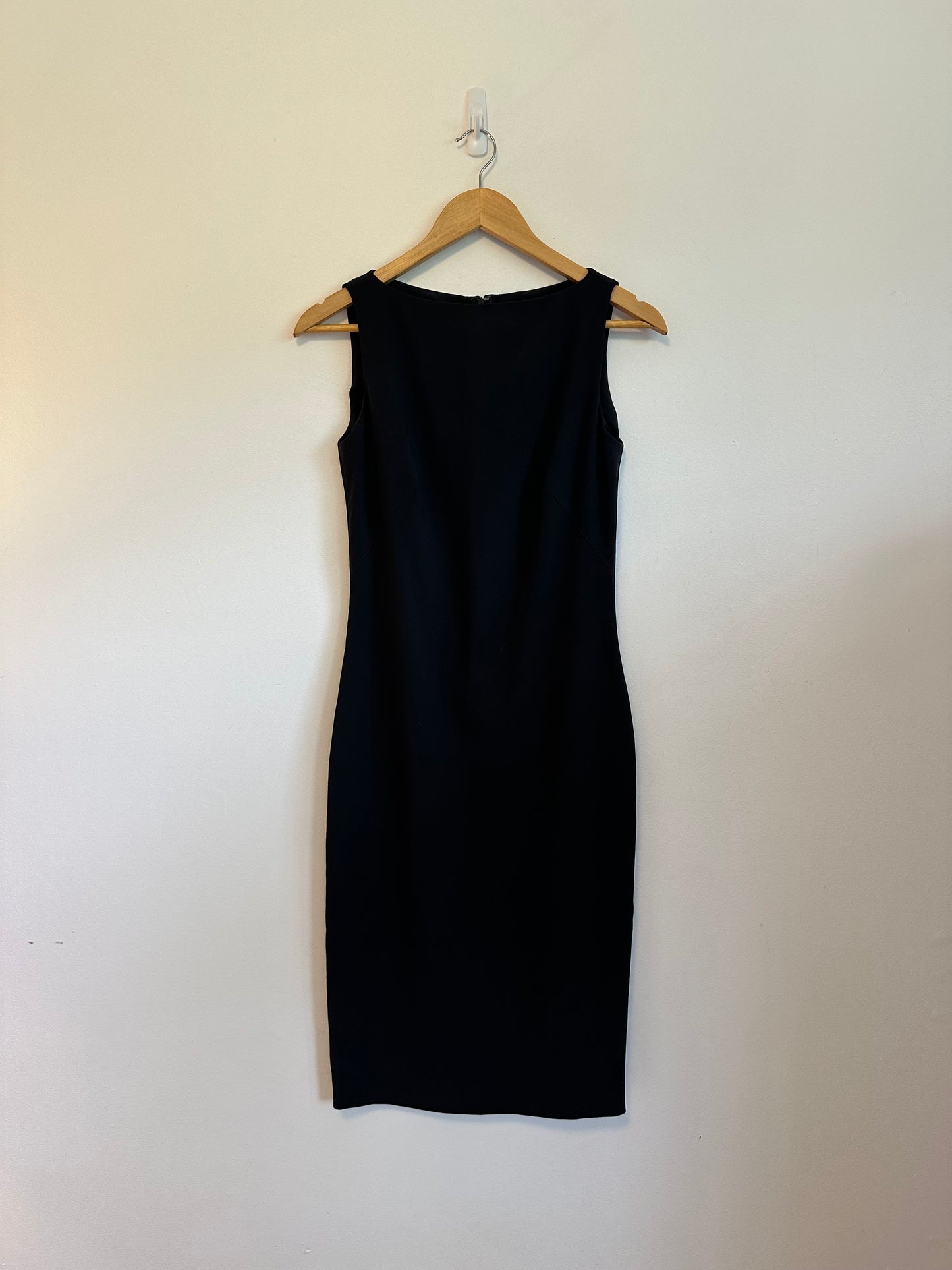 Theory Bergdorf Goodman Black Wool Blend Sleeveless Sheath Dress | Size 4