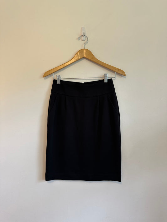 Barneys New York Co-Op Black Lyocell Blend Pencil Skirt | Size 4