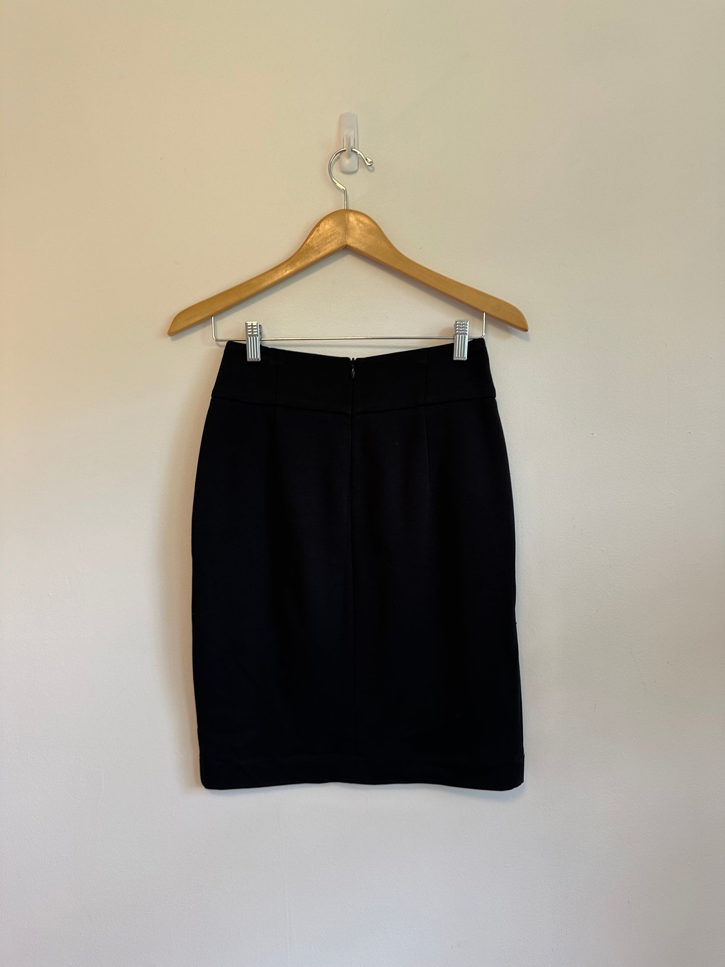 Barneys New York Co-Op Black Lyocell Blend Pencil Skirt | Size 4