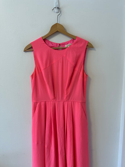 Shoshanna Mabrey Maxi Dress in Neon Barbie Pink | Size 6