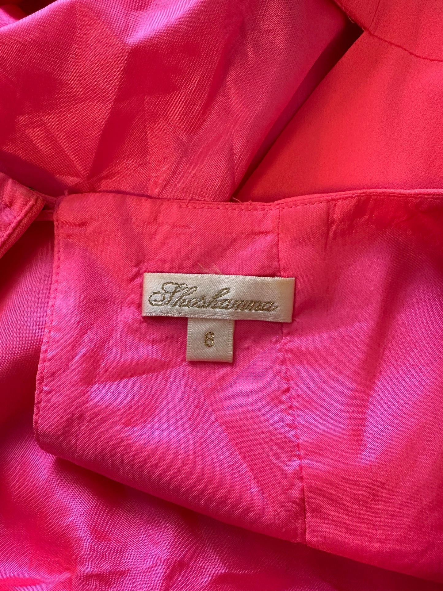 Shoshanna Mabrey Maxi Dress in Neon Barbie Pink | Size 6