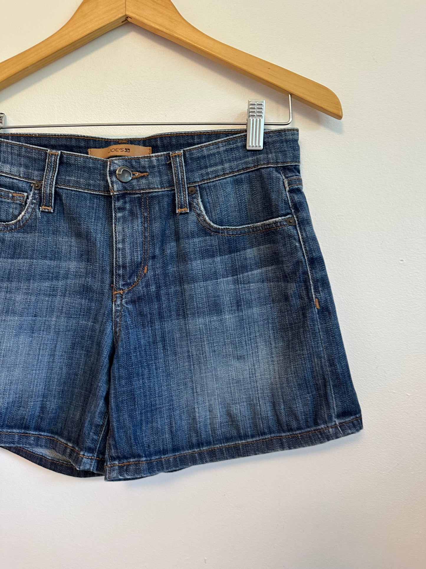 Joes Jeans Dark Wash Denim Mid Rise Stretch Classic Blue Shorts | Size 27