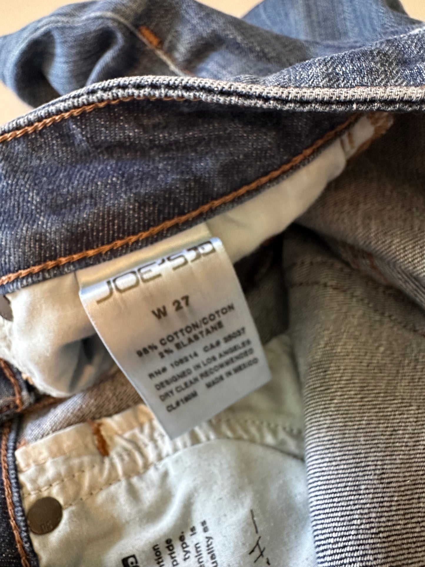 Joes Jeans Dark Wash Denim Mid Rise Stretch Classic Blue Shorts | Size 27