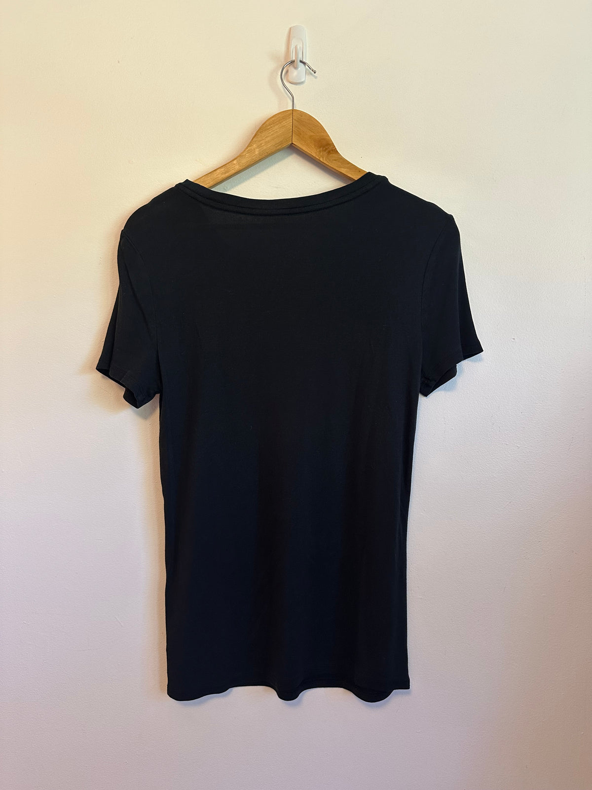 Merona The Ultimate Tee Black Short Sleeve Crew Neck T-Shirt | Size Medium