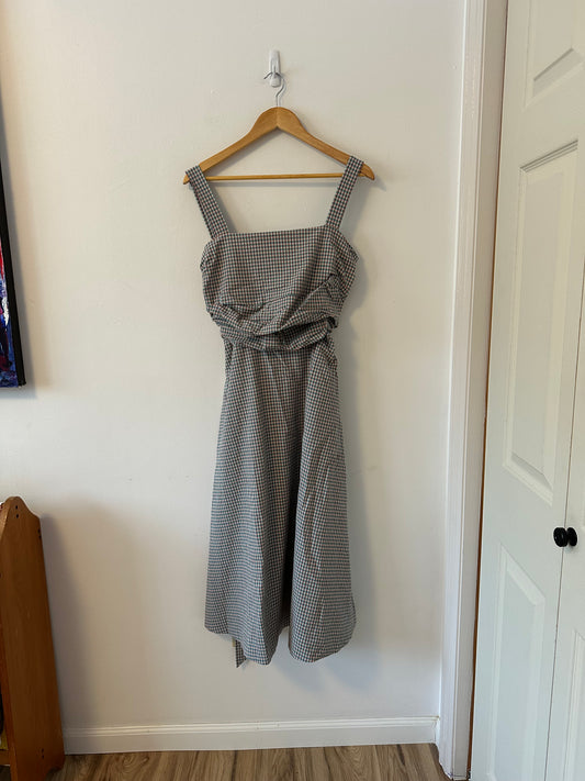 NWT Veronica Beard Positano Gingham Seersucker Dress | Size 8
