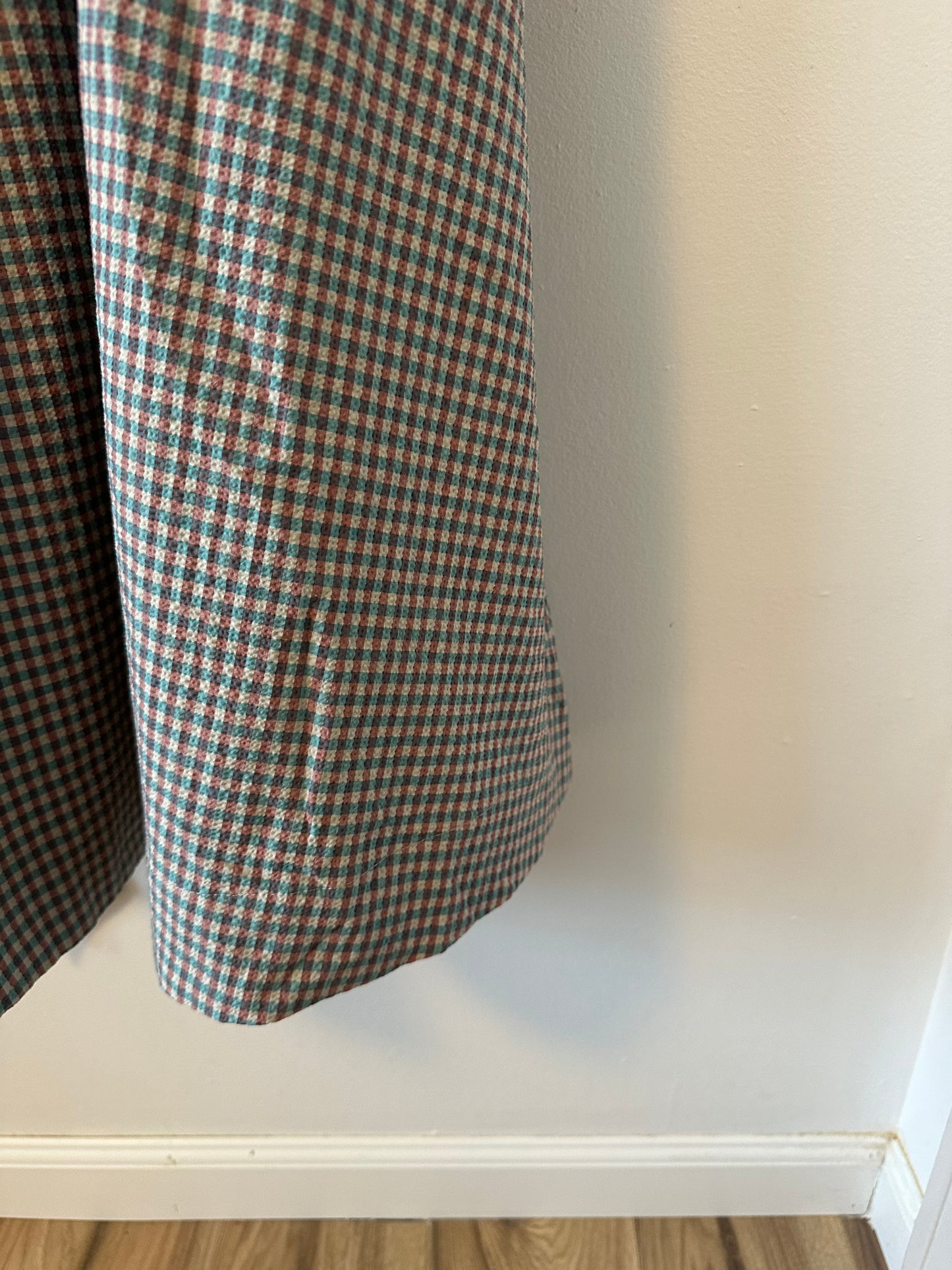 NWT Veronica Beard Positano Gingham Seersucker Dress | Size 8