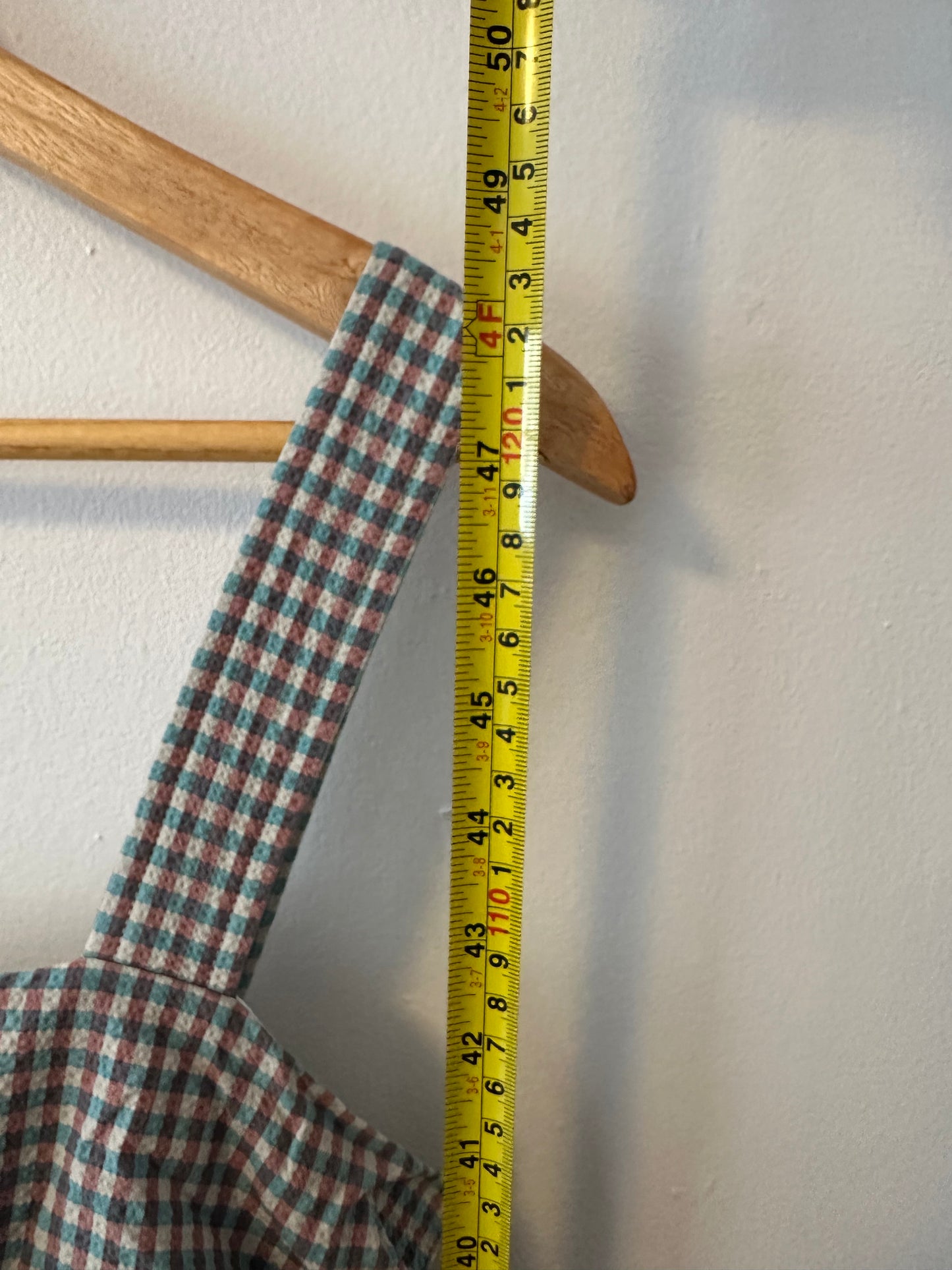 NWT Veronica Beard Positano Gingham Seersucker Dress | Size 8