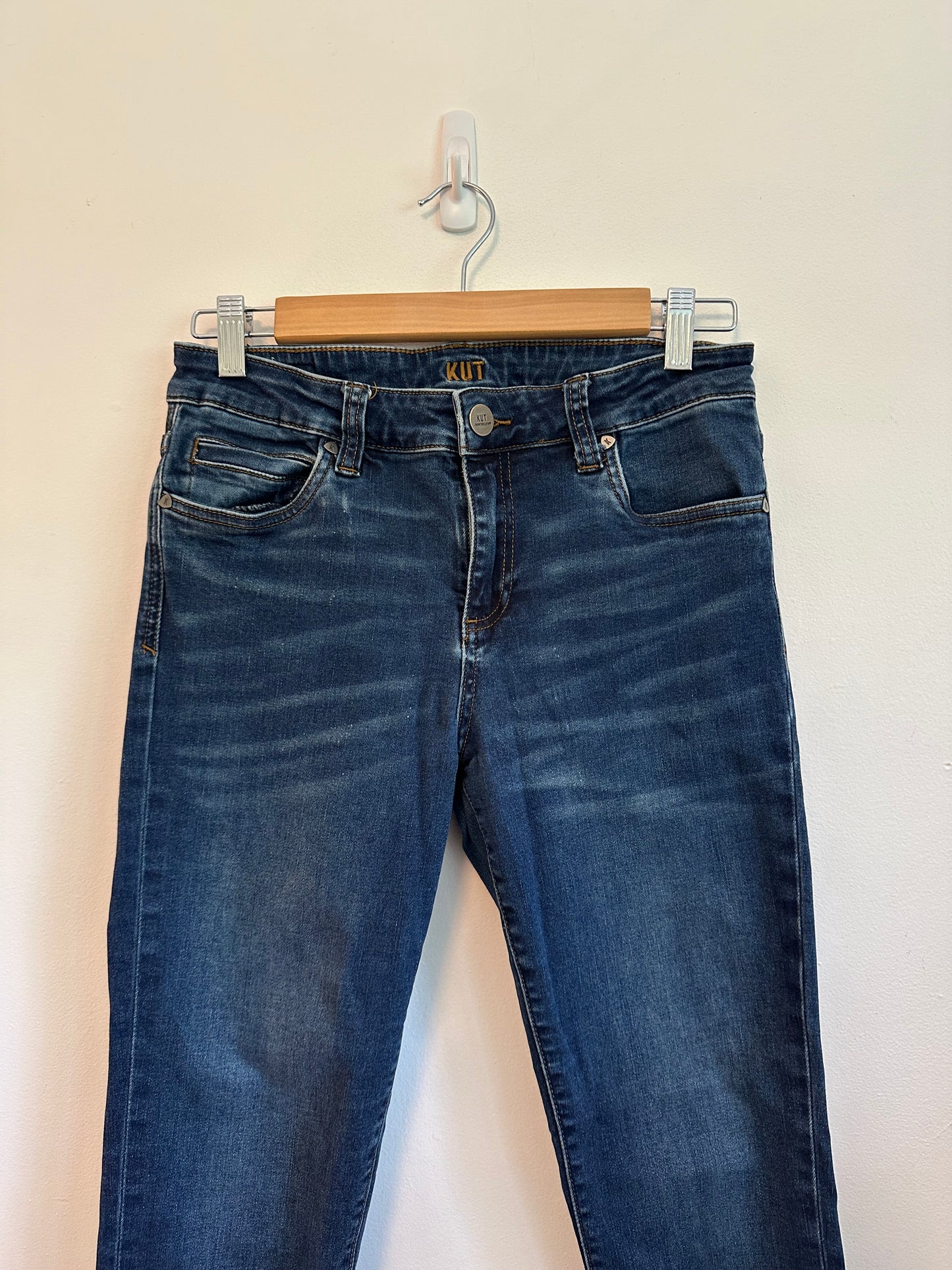 KUT from the Kloth Dark Wash Mid Rise Skinny Jeans | Size 6