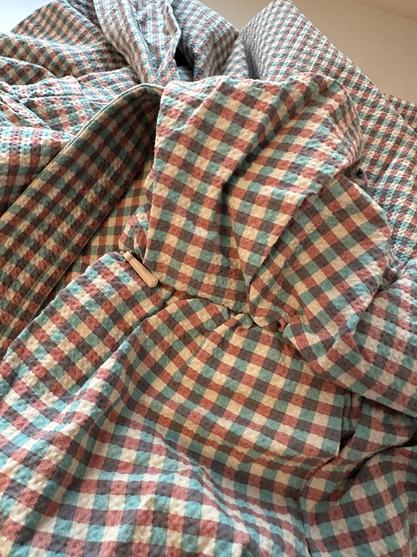 NWT Veronica Beard Positano Gingham Seersucker Dress | Size 8