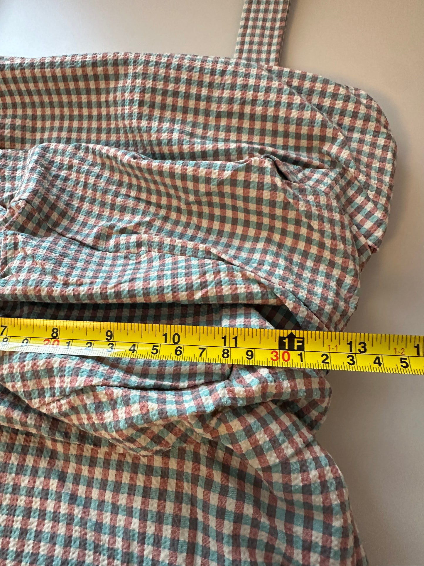 NWT Veronica Beard Positano Gingham Seersucker Dress | Size 8